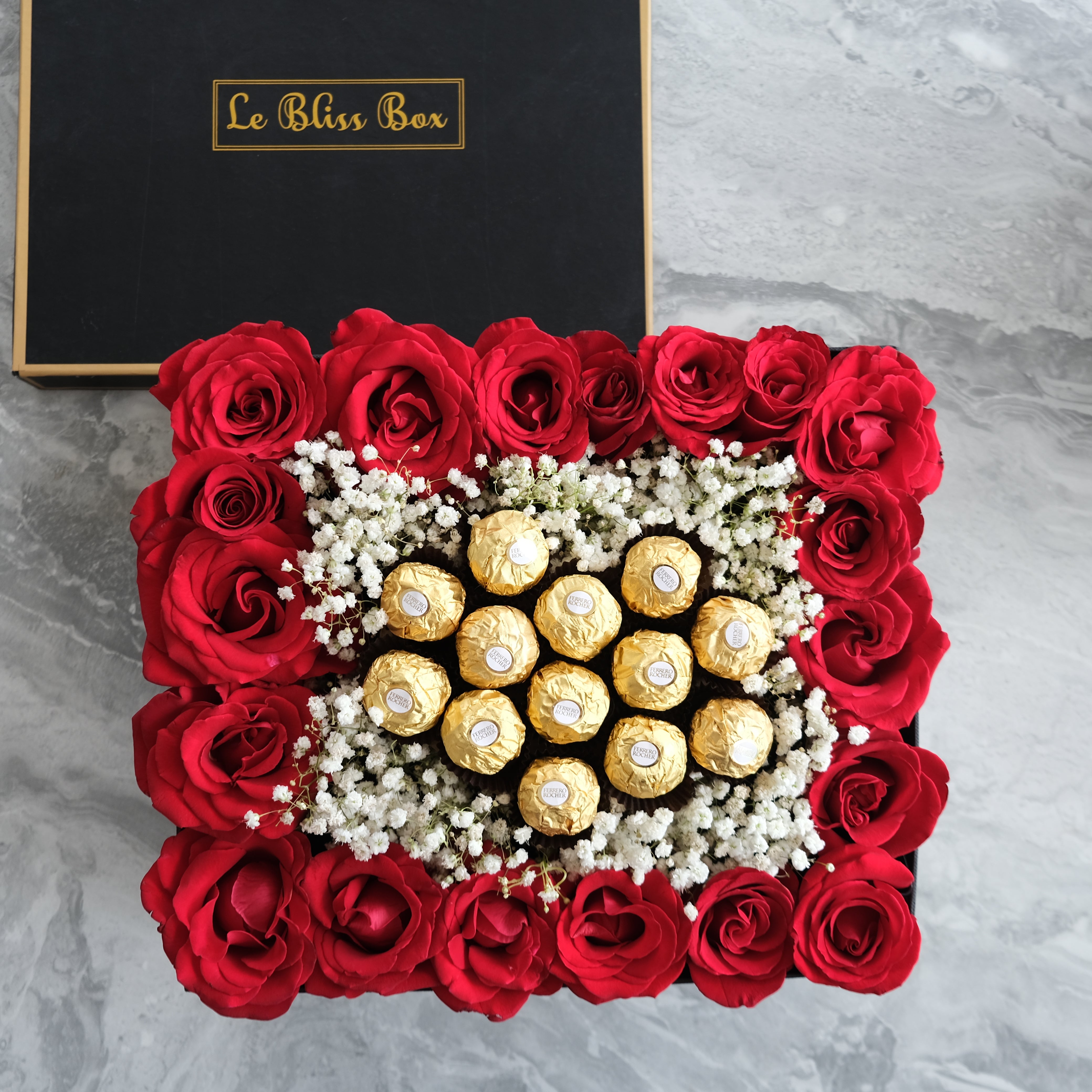 Ferrero Red Rose Gift Box | Florist Bintaro Jakarta Cirebon – Le Bliss