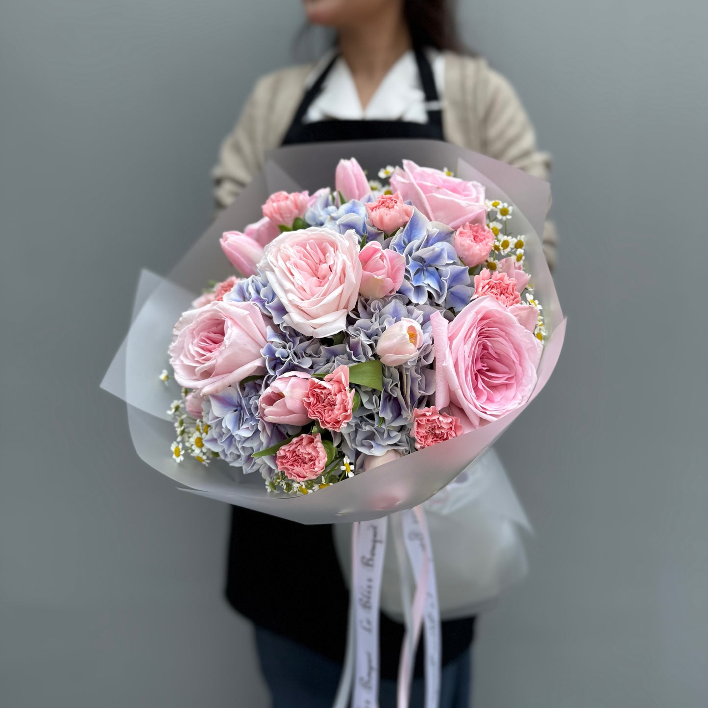 Azure Blush Round Bouquet