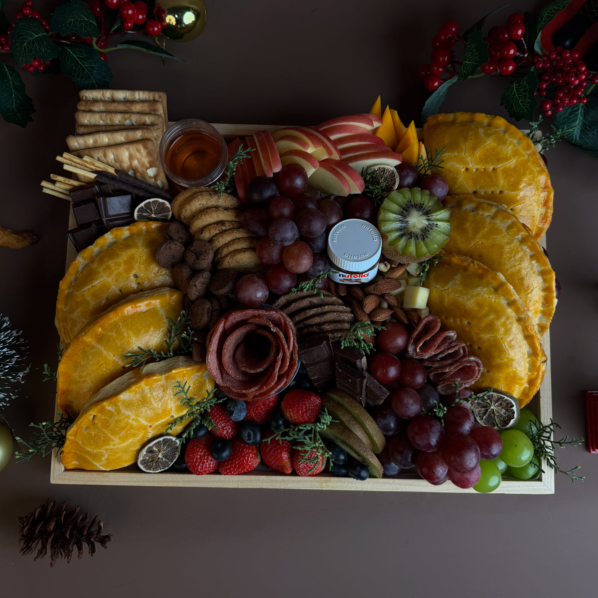 Christmas Feast Hand Pie Platter