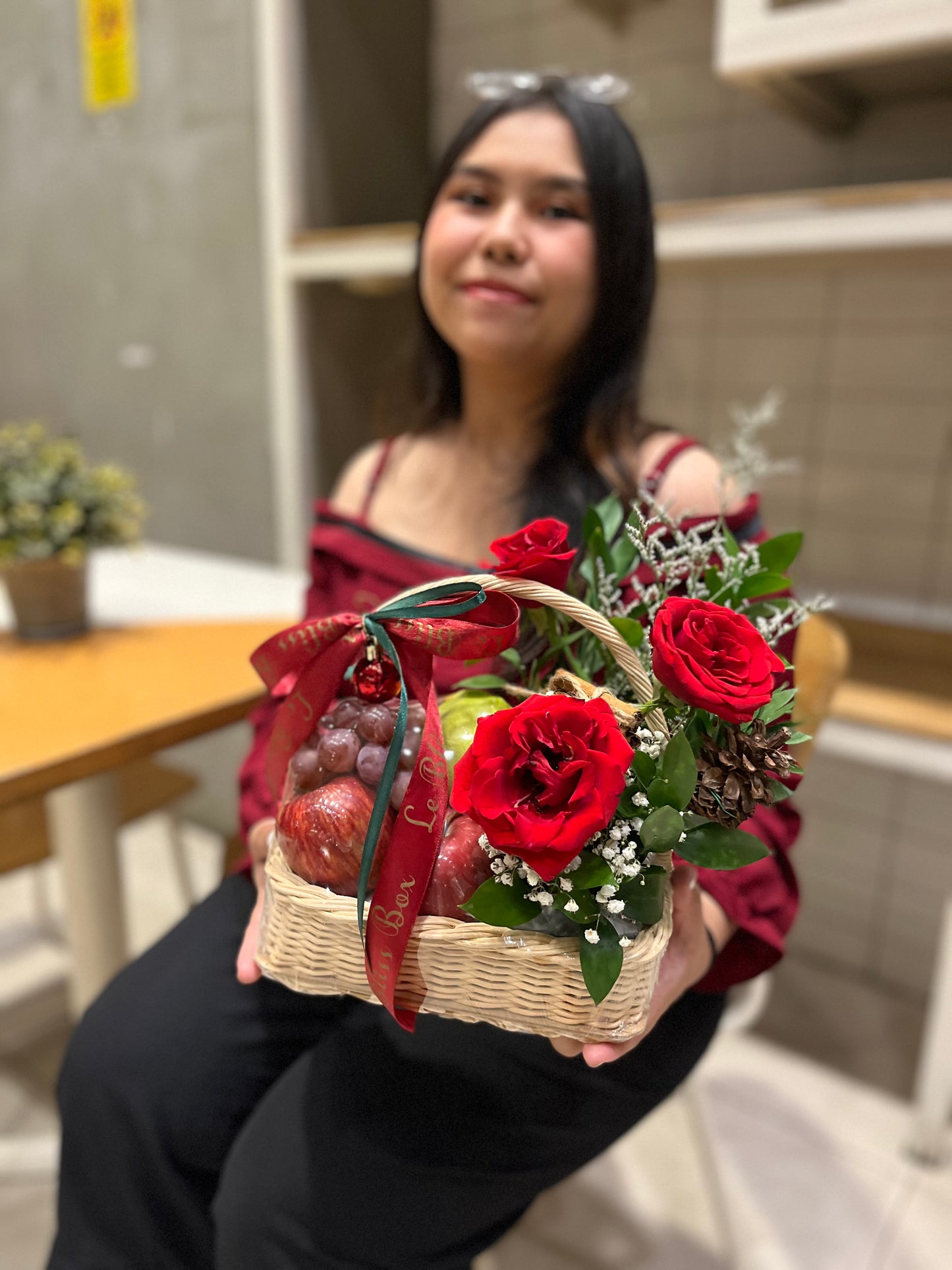 Festive Small Fruit Basket