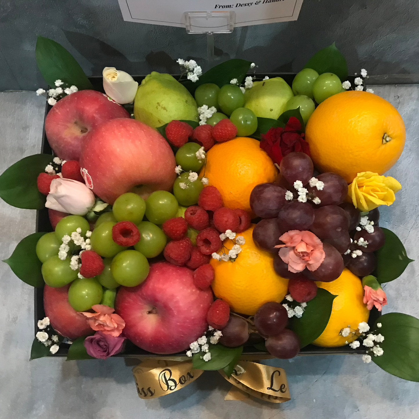 Fruit Hamper with Raspberry by Le Bliss Parcel Parcel Buah Jakarta Cirebon Bintaro