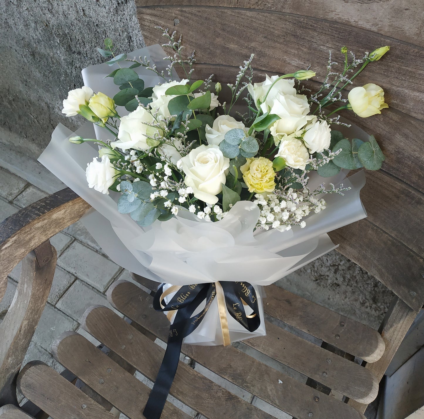 Garden White Lisianthus Bouquet