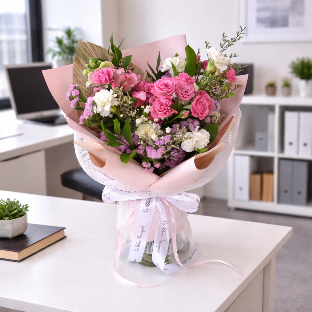 Babyrose Bouquet in a Bottle
