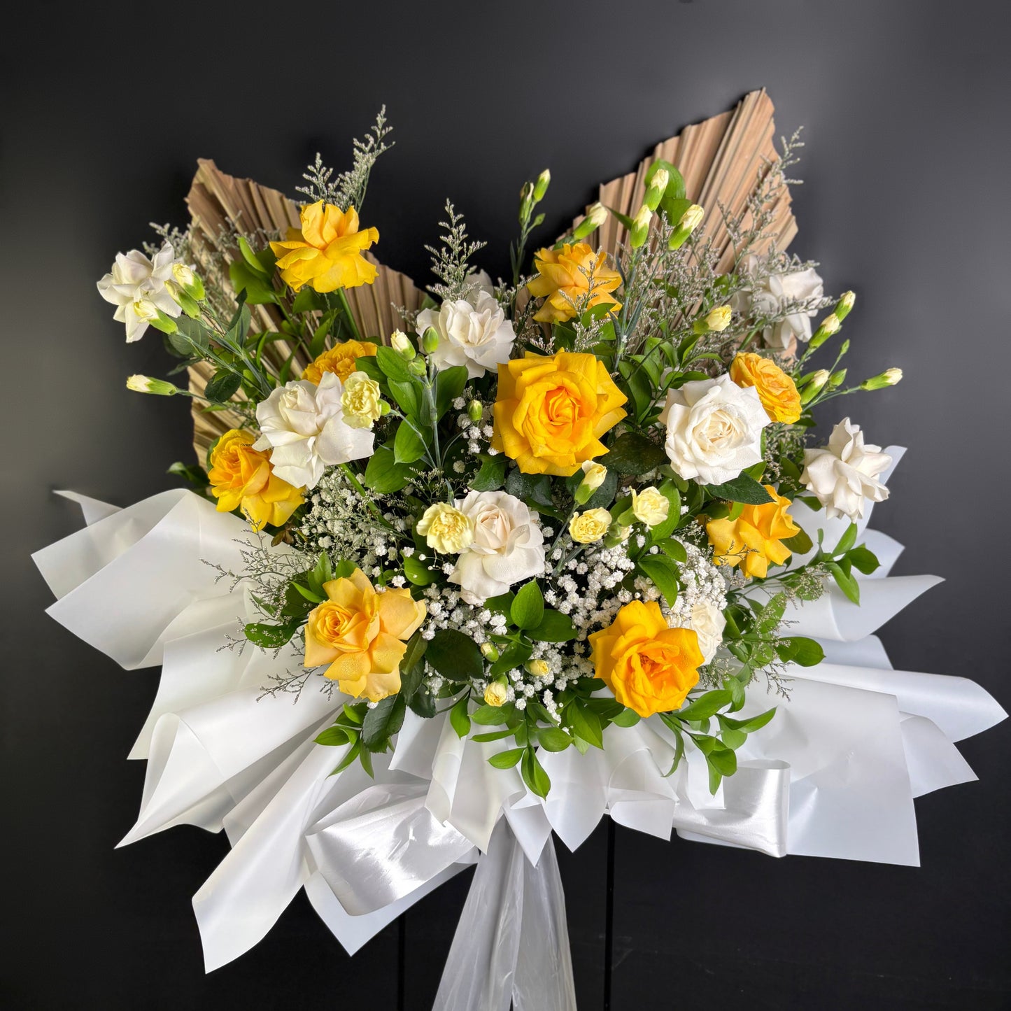 Yellow White Standing Flower