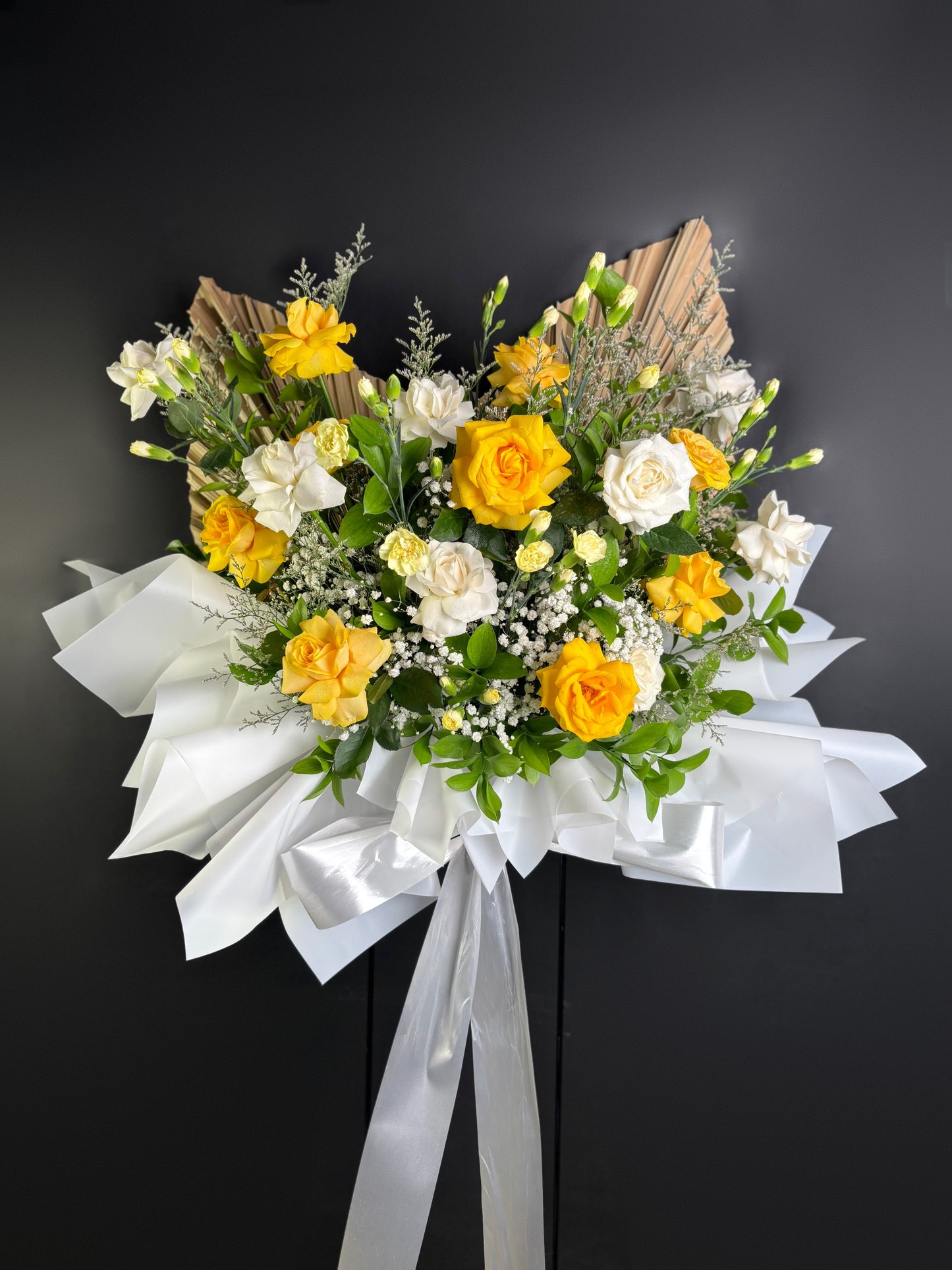 Yellow White Standing Flower