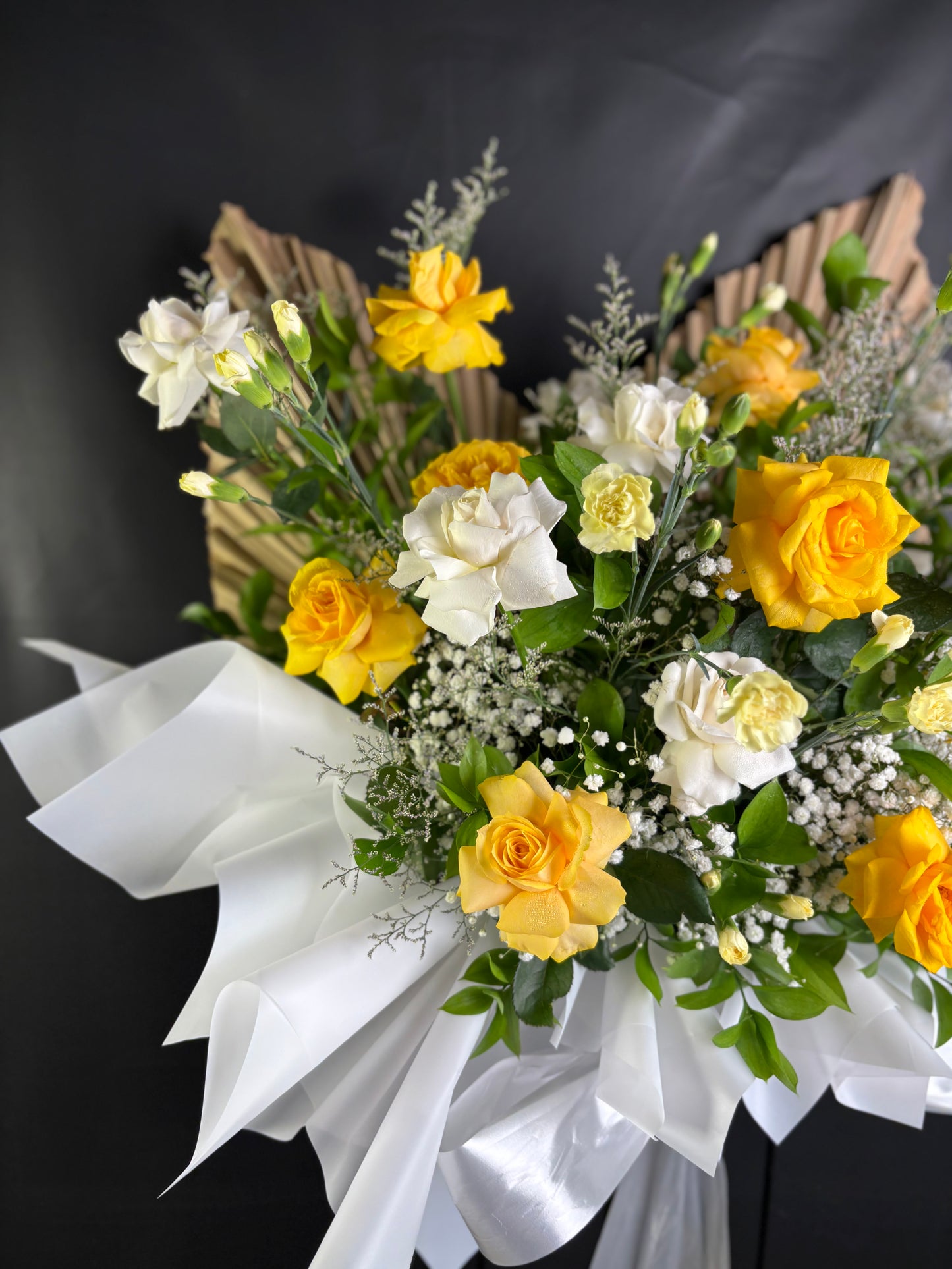 Yellow White Standing Flower