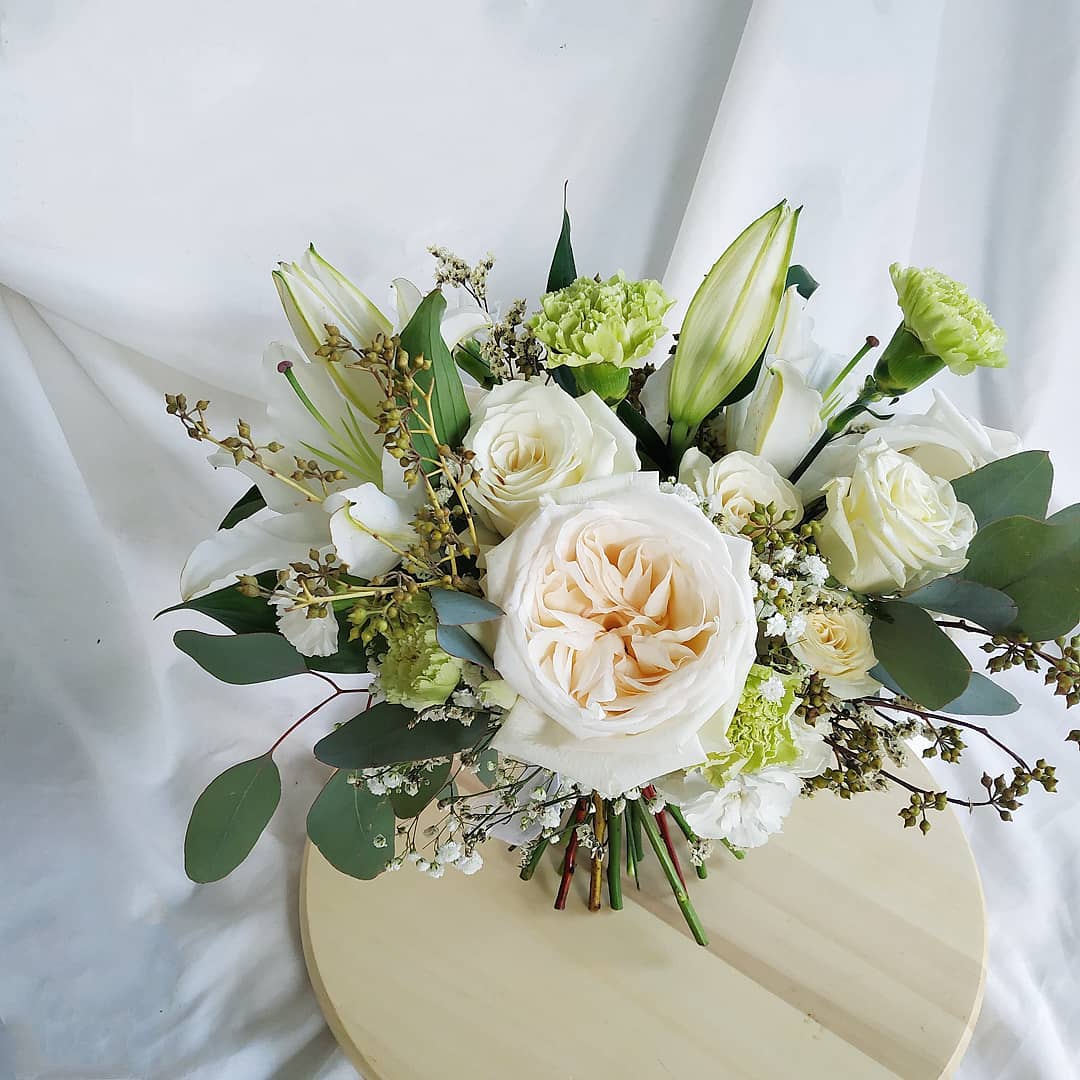 White Ohara Bridal Bouquet