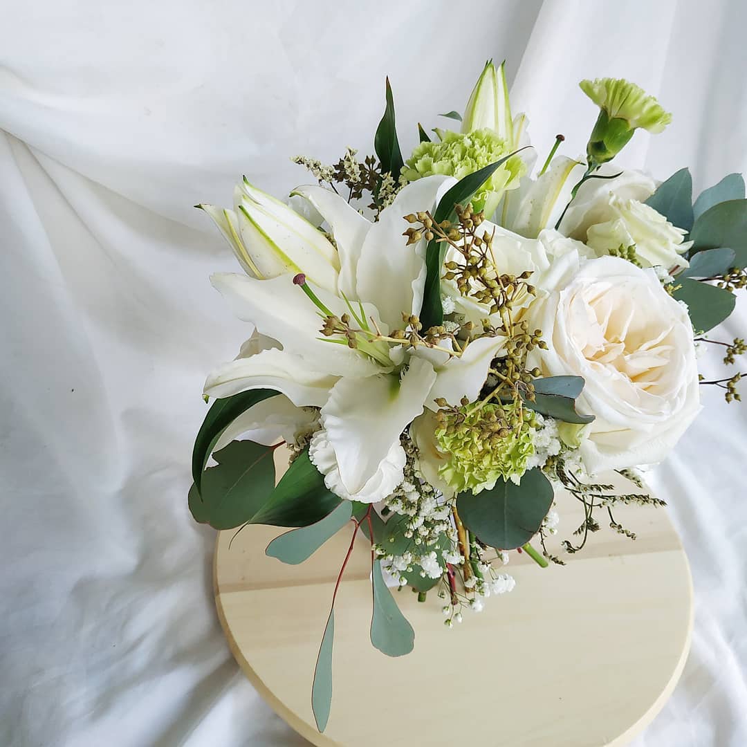 White Ohara Bridal Bouquet