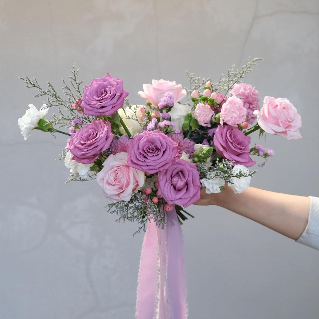 Cool Water Rose Bouquet