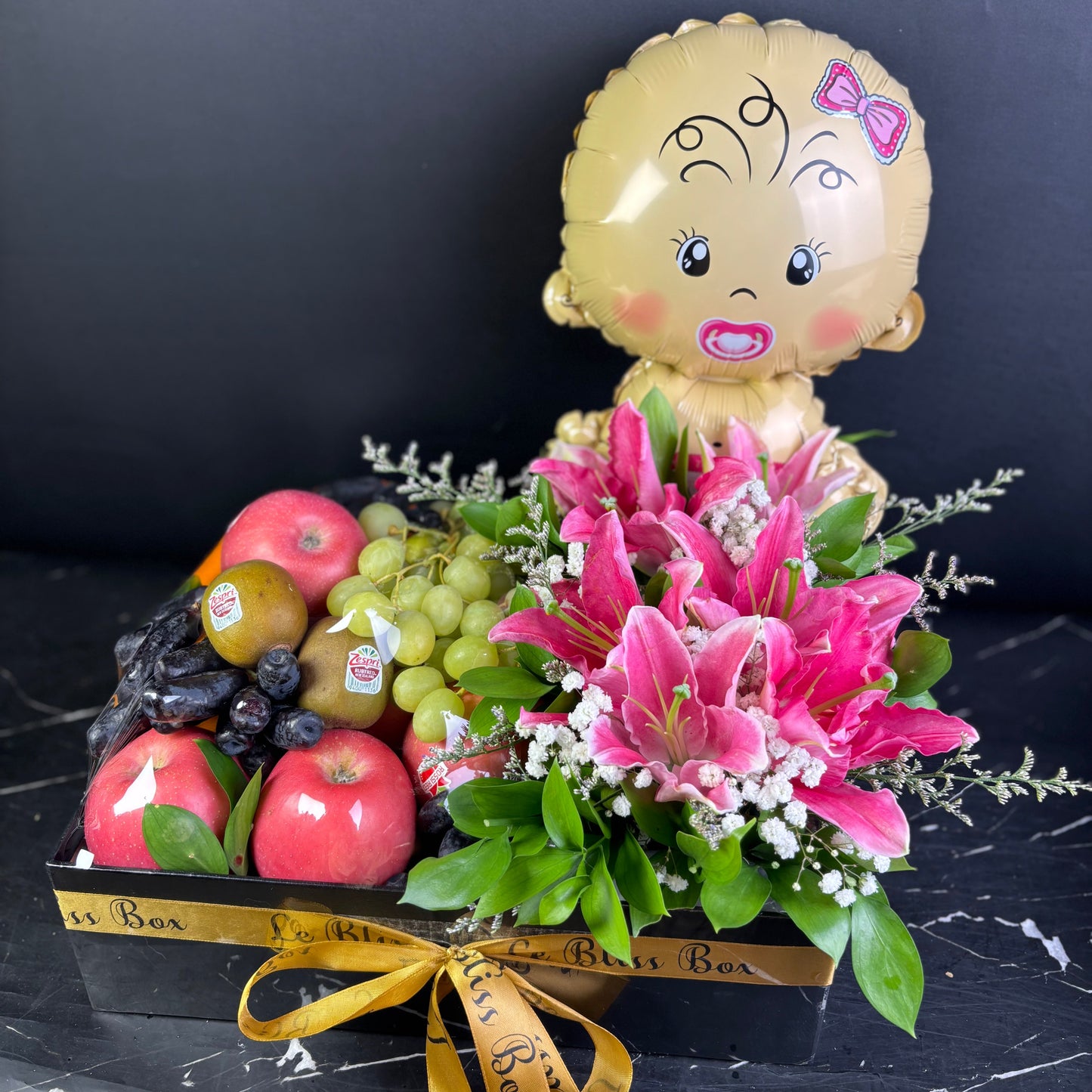 Newborn Baby Girl Lily Fruit Box