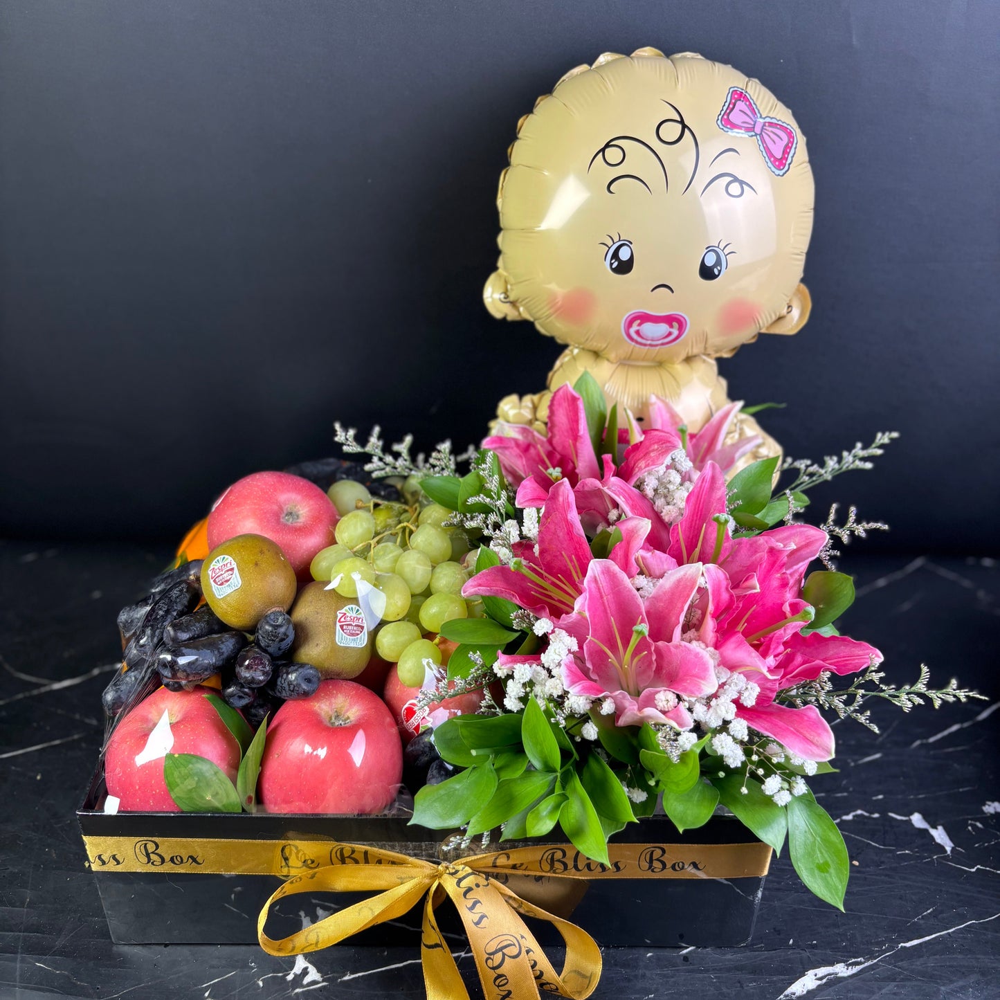 Newborn Baby Girl Lily Fruit Box