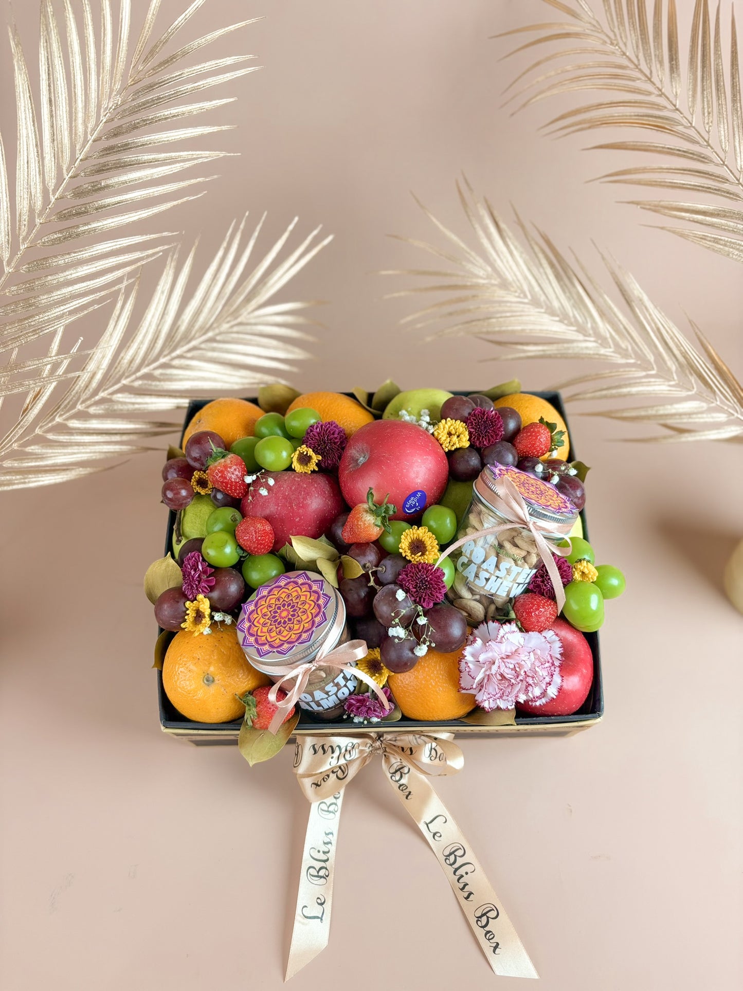 Golden Diwali Fruit Box Hamper