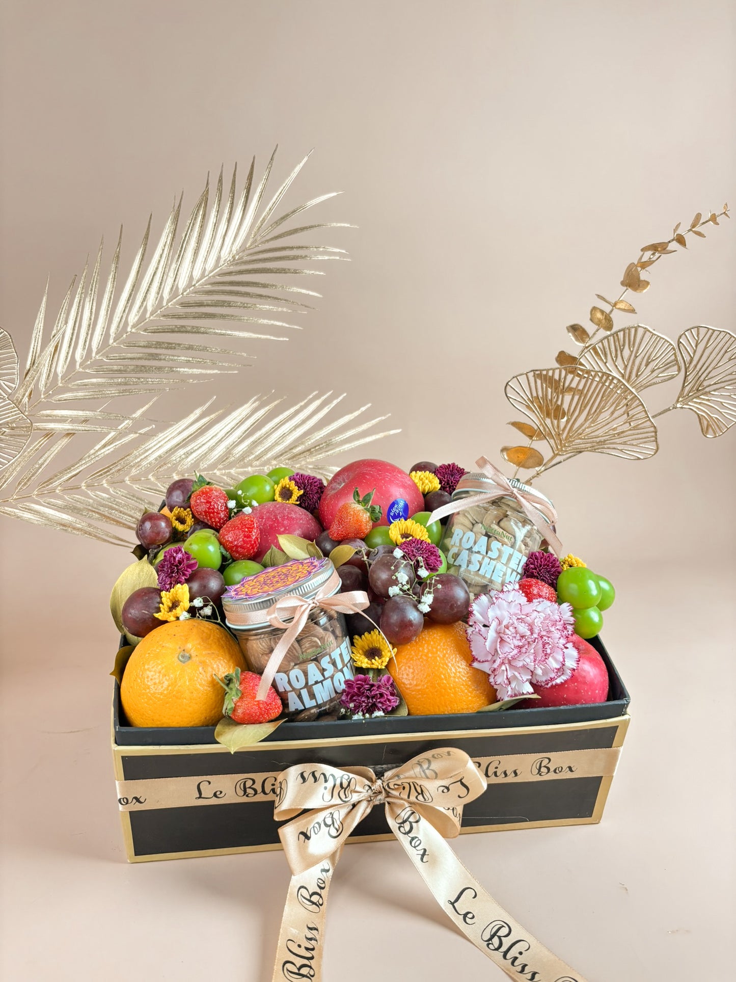 Golden Diwali Fruit Box Hamper