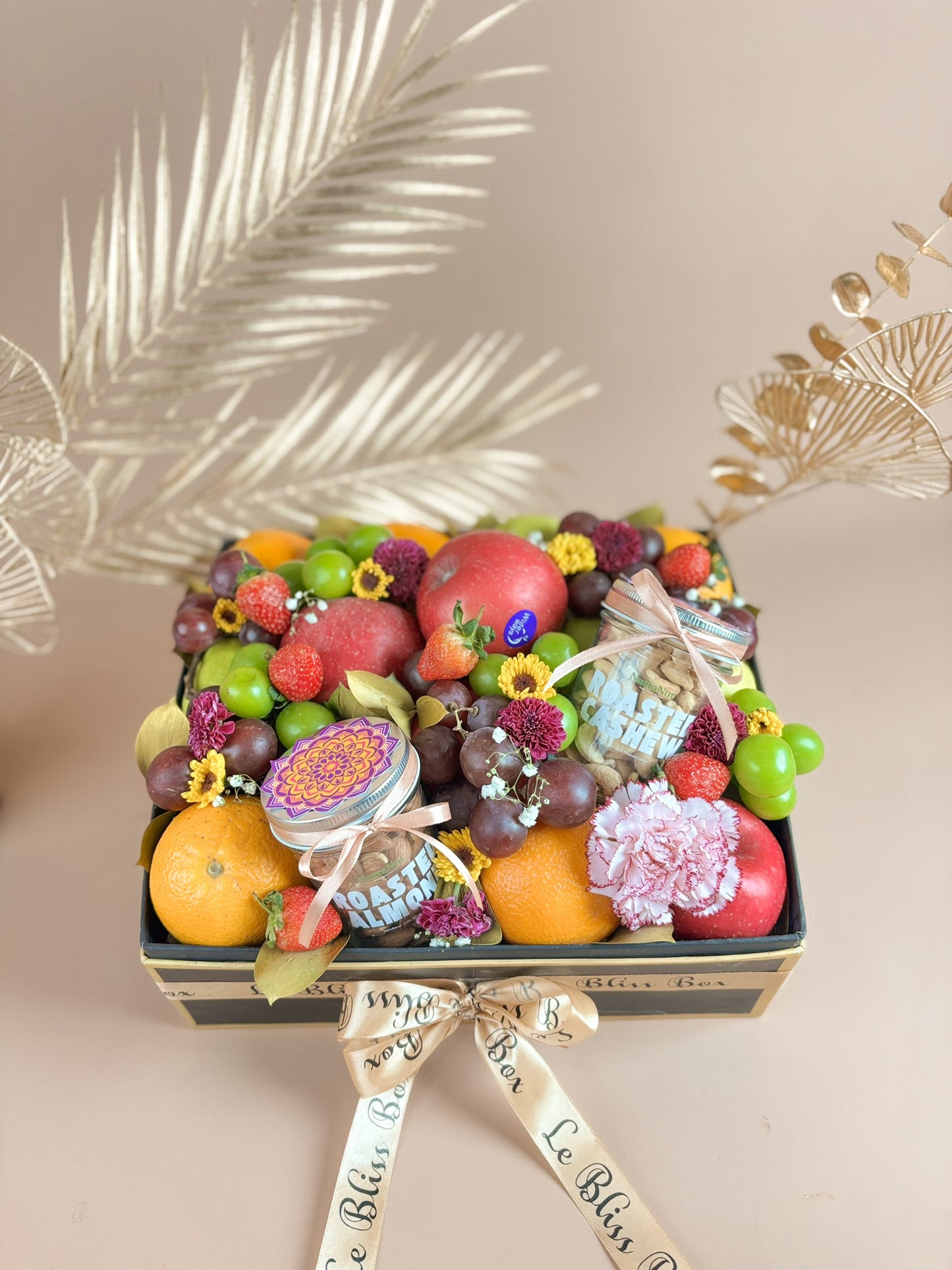Golden Diwali Fruit Box Hamper