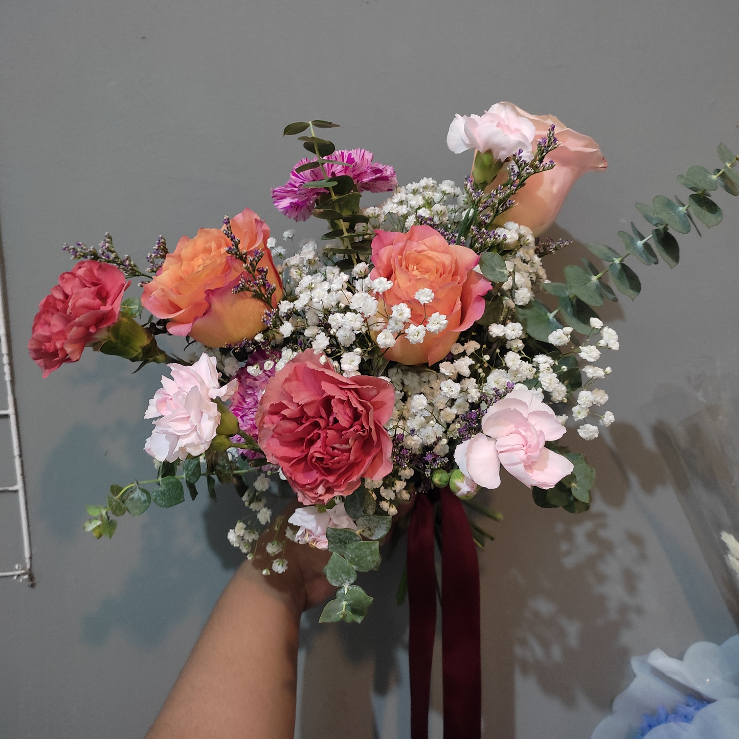 Free Spirit Coral Prewed Bouquet