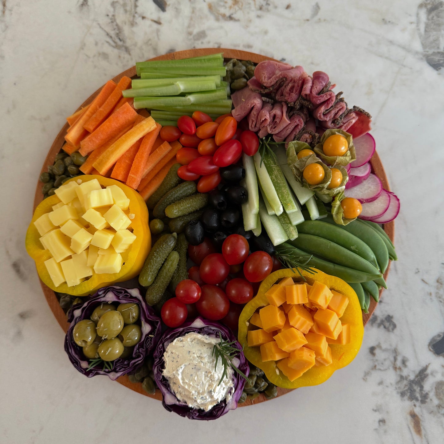 Round Crudités Platter