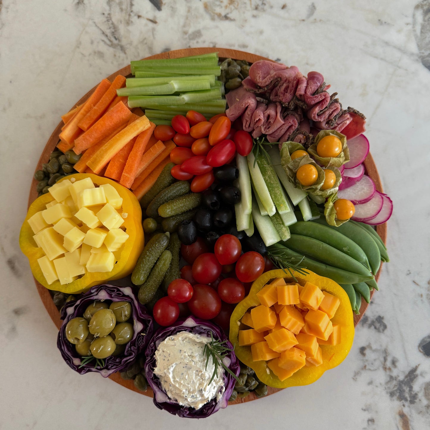 Round Crudités Platter