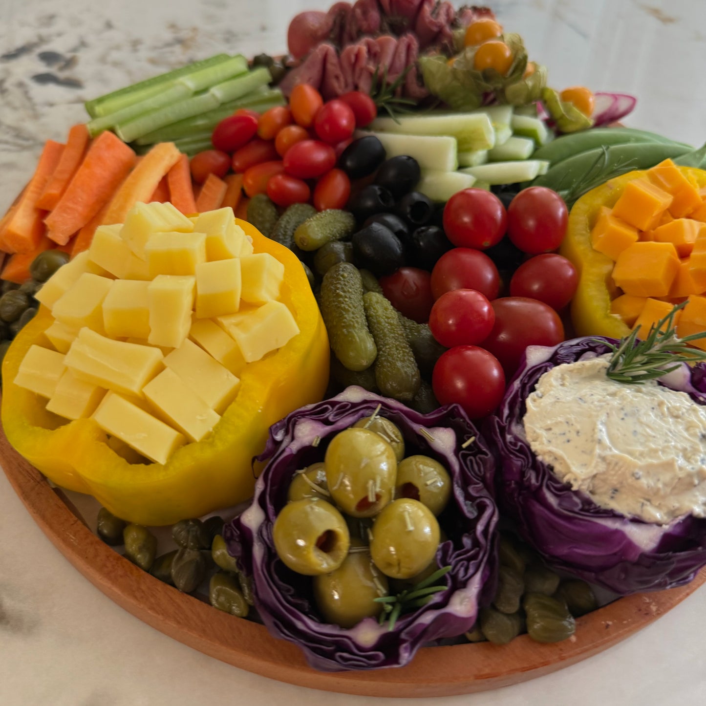 Round Crudités Platter