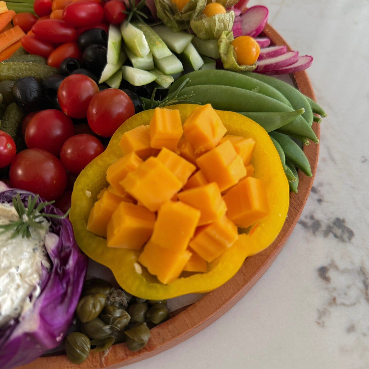 Round Crudités Platter