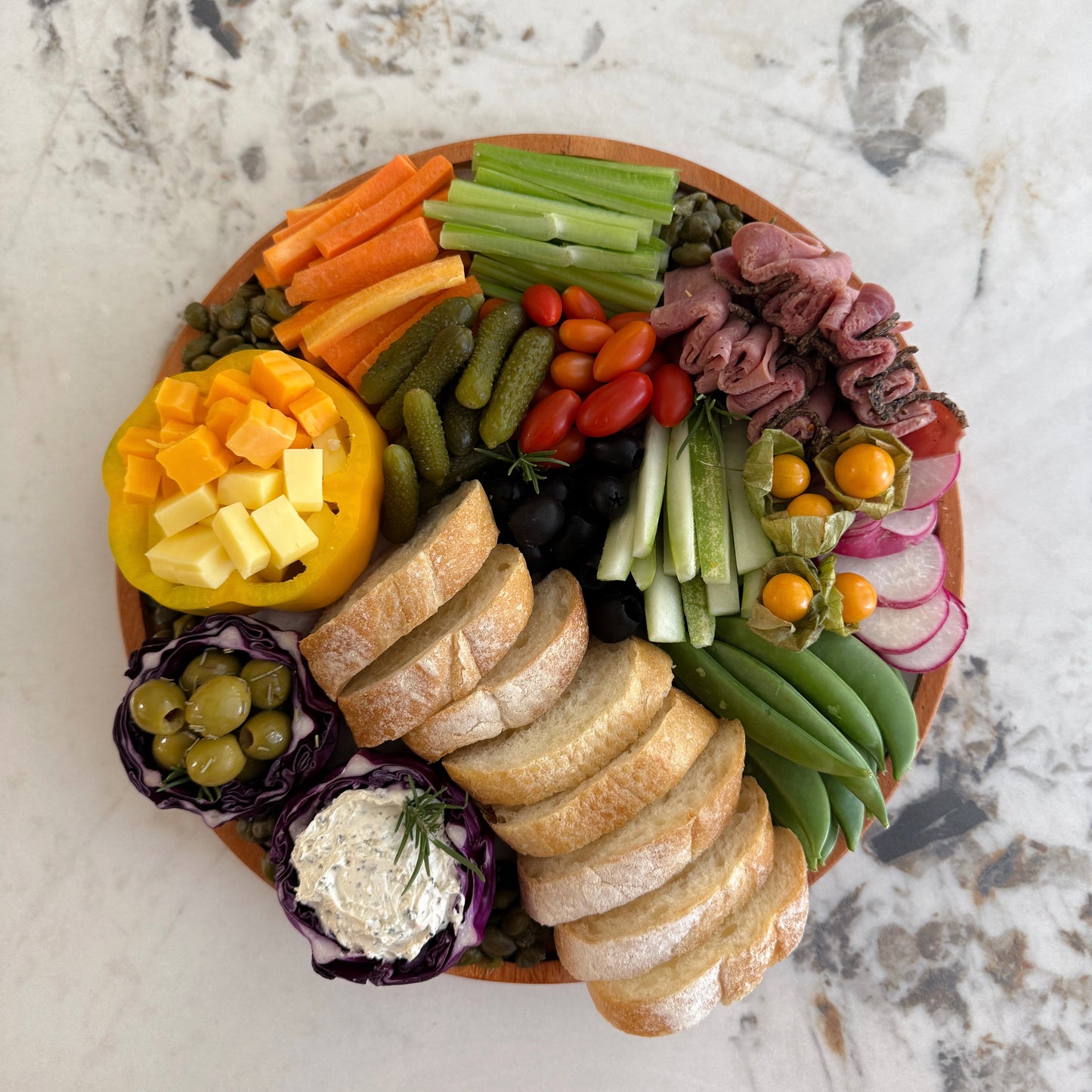 Artisan Crudités Round Platter