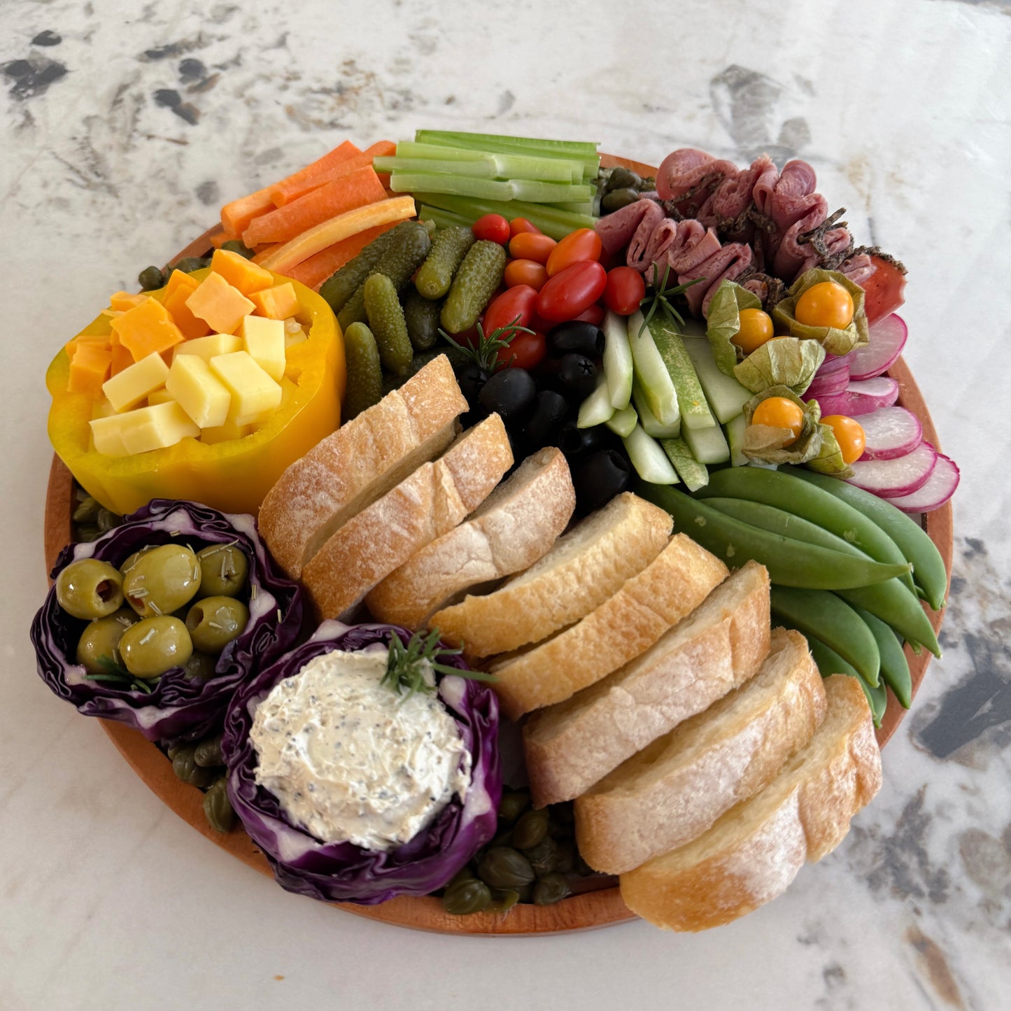 Artisan Crudités Round Platter