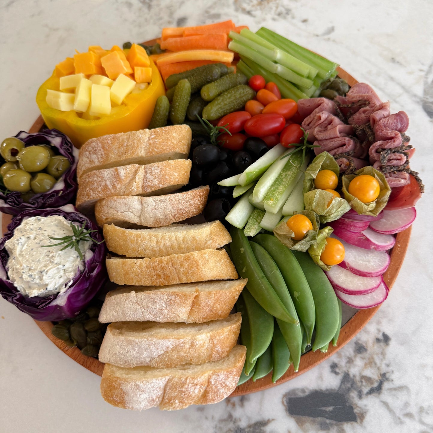 Artisan Crudités Round Platter