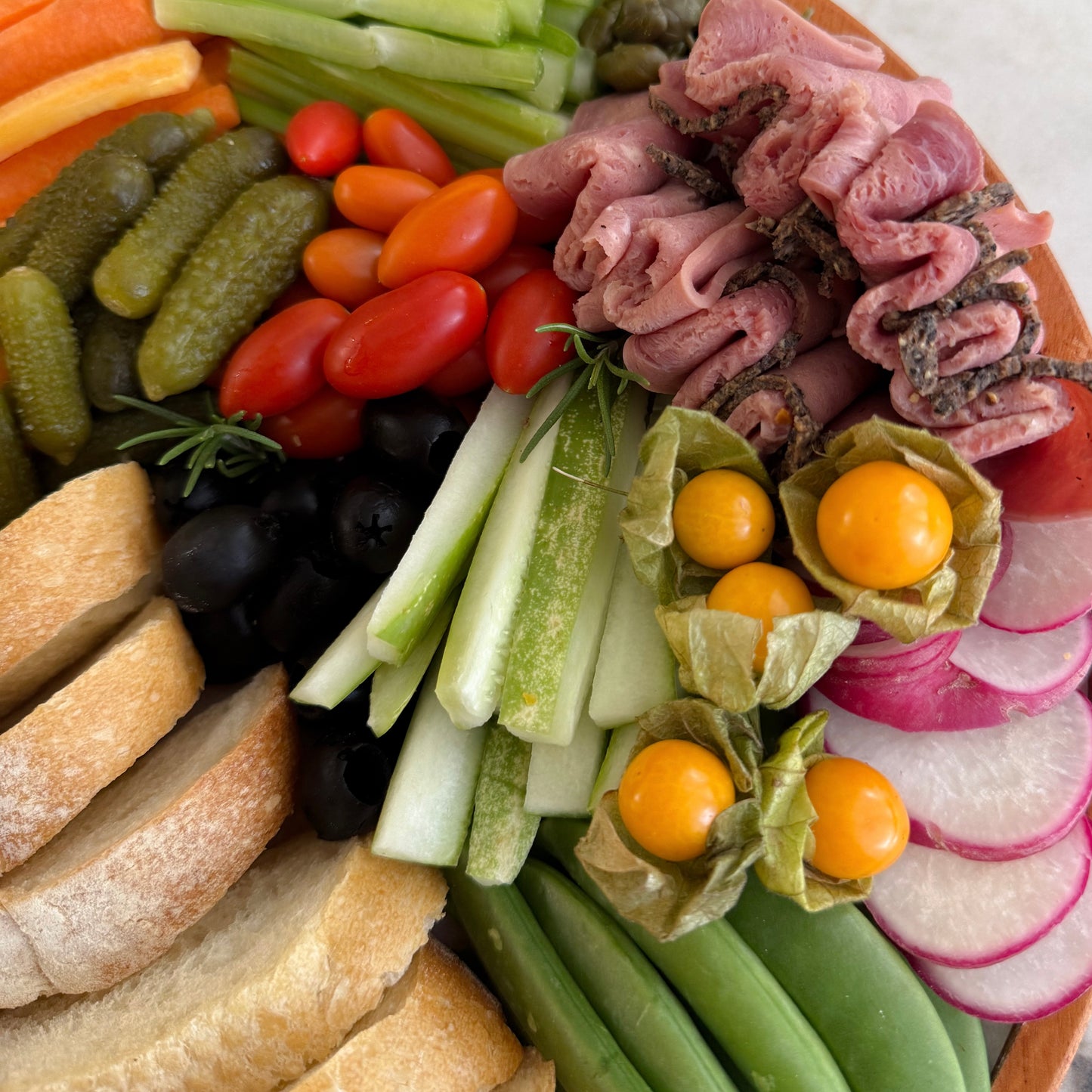 Artisan Crudités Round Platter