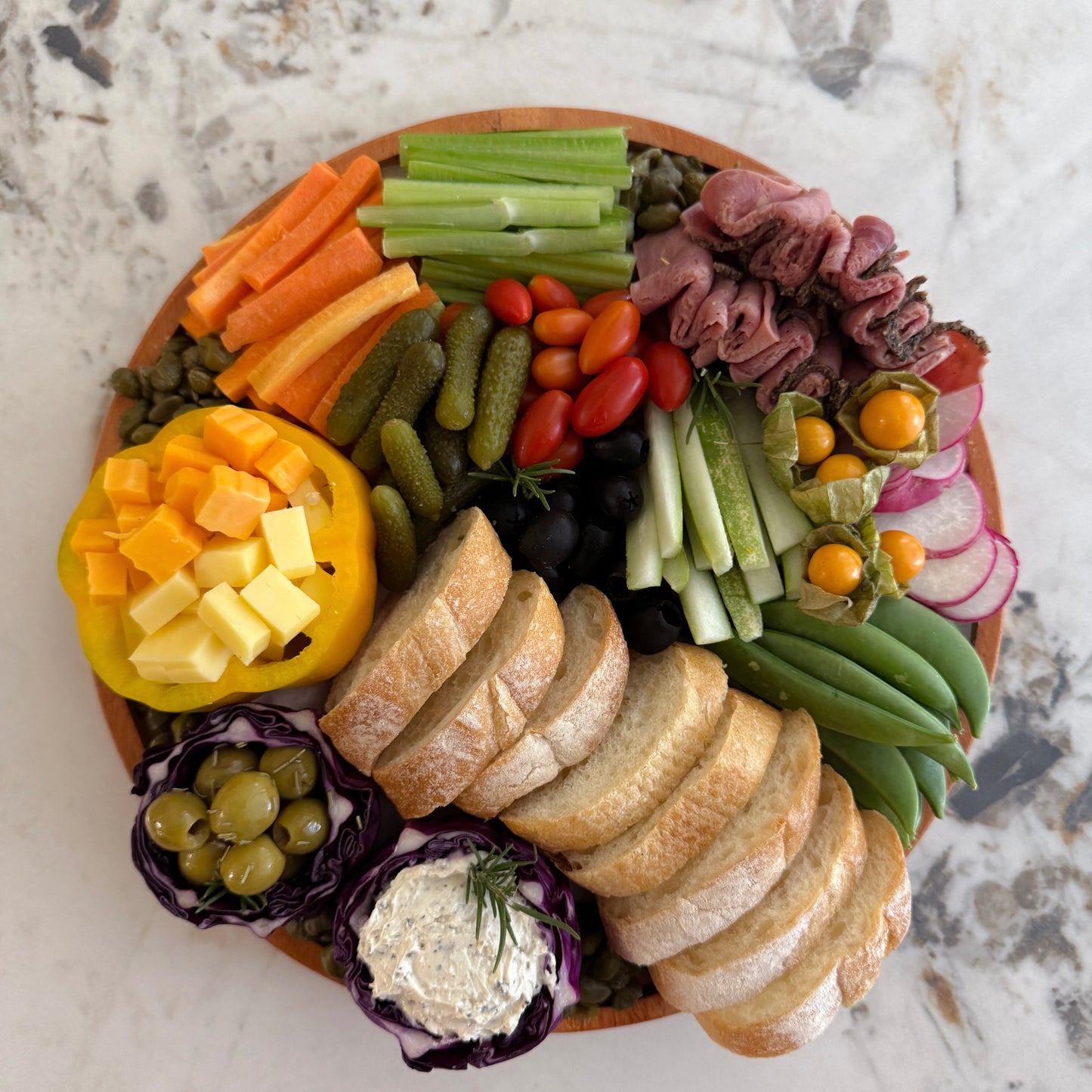 Artisan Crudités Round Platter