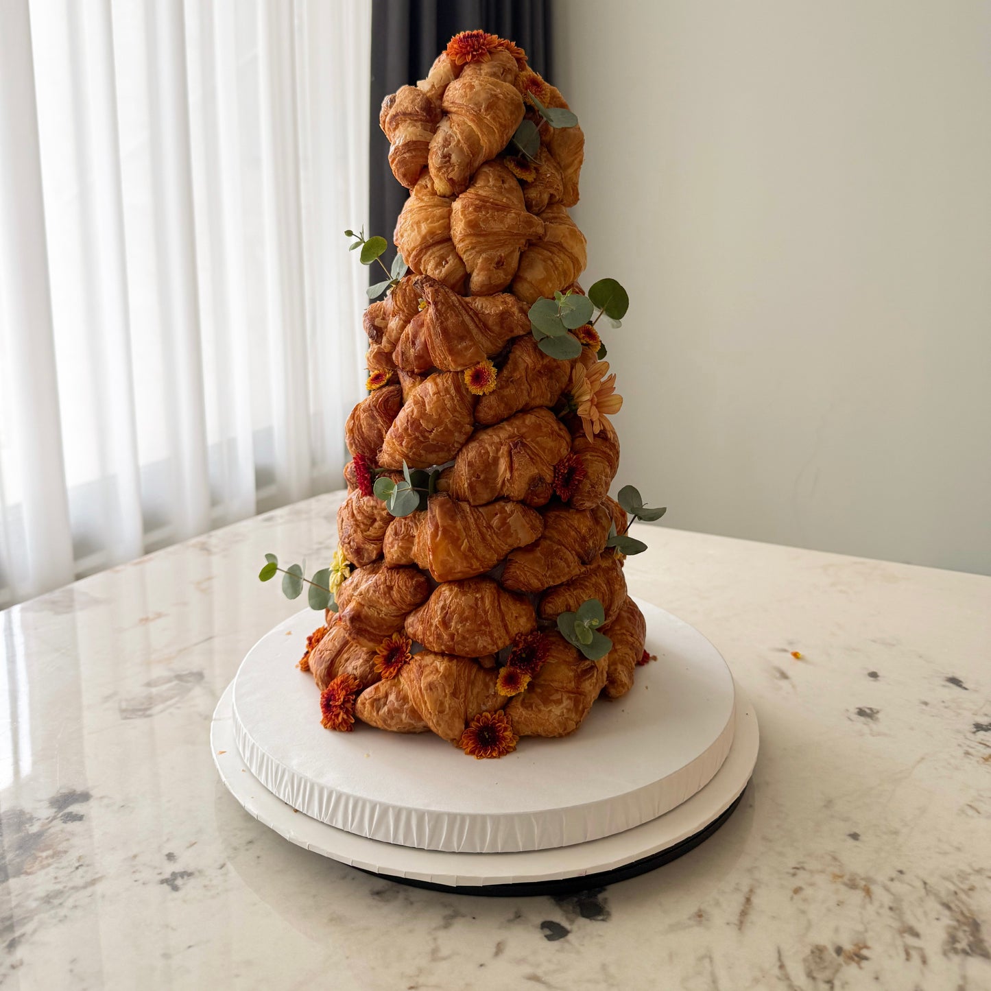 Golden Mini Pastry Tower