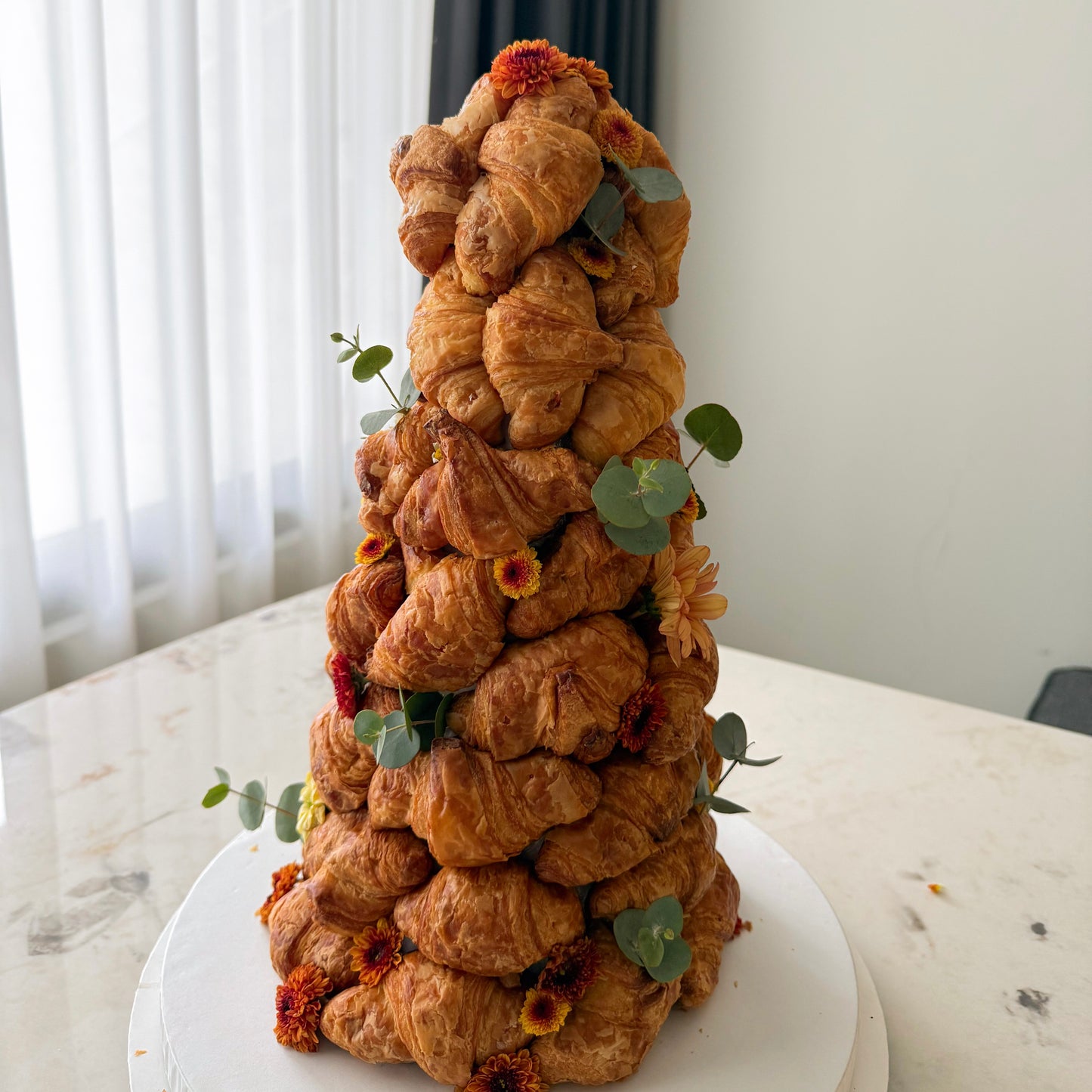Golden Mini Pastry Tower