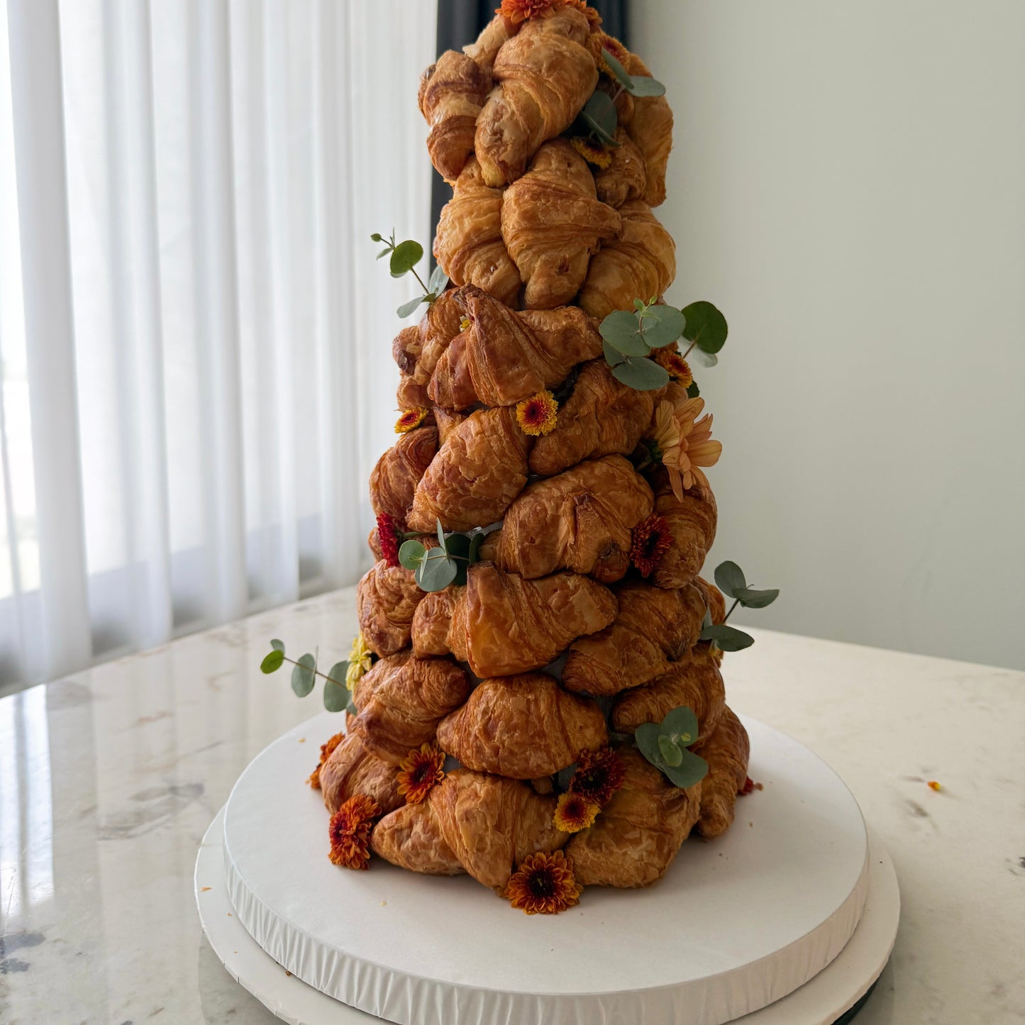 Golden Mini Pastry Tower