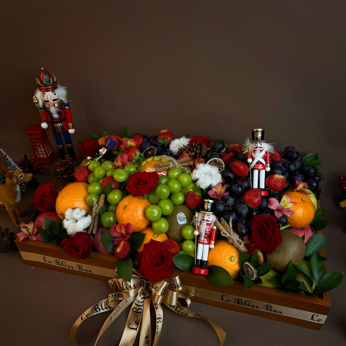Xtra Xmas Majestic Wooden Fruit Box