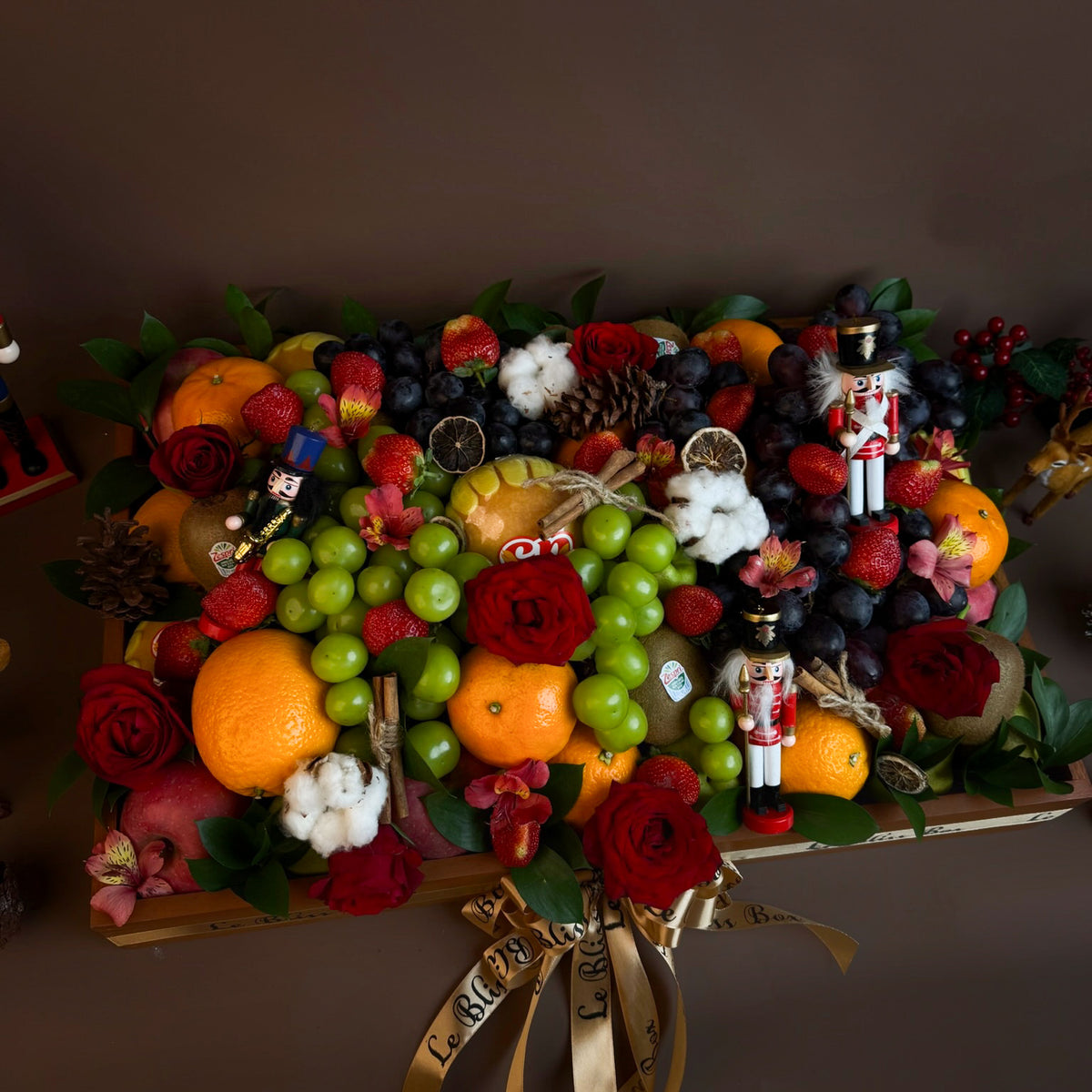 Xtra Xmas Majestic Wooden Fruit Box