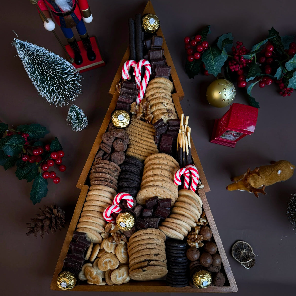 Sweet Tree Xmas Cookies Platter