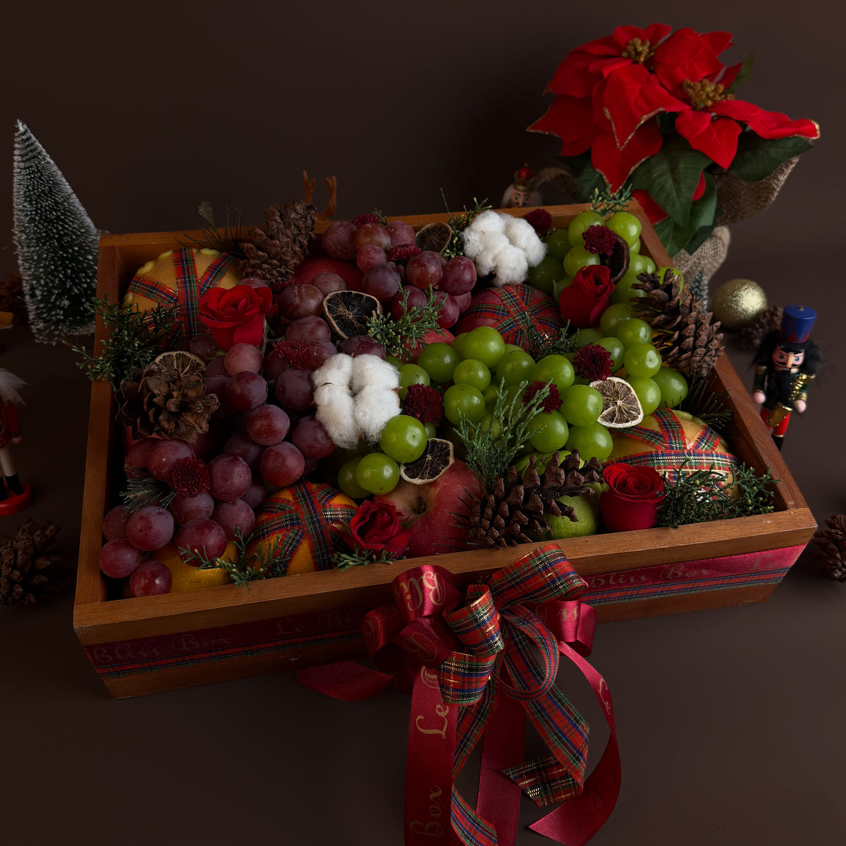 Noël Wooden Fruit Box
