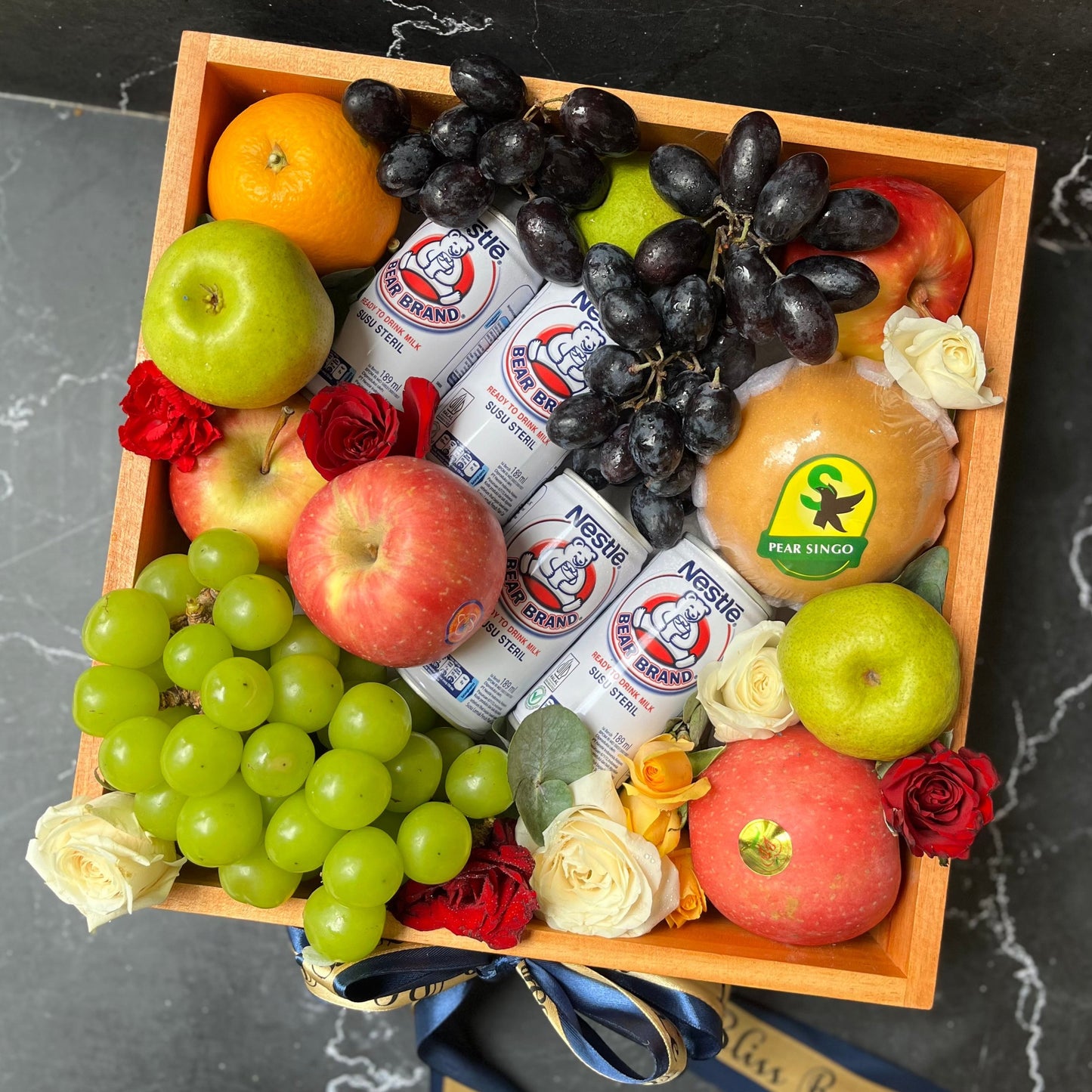 Bear Brand Wooden Fruit Box