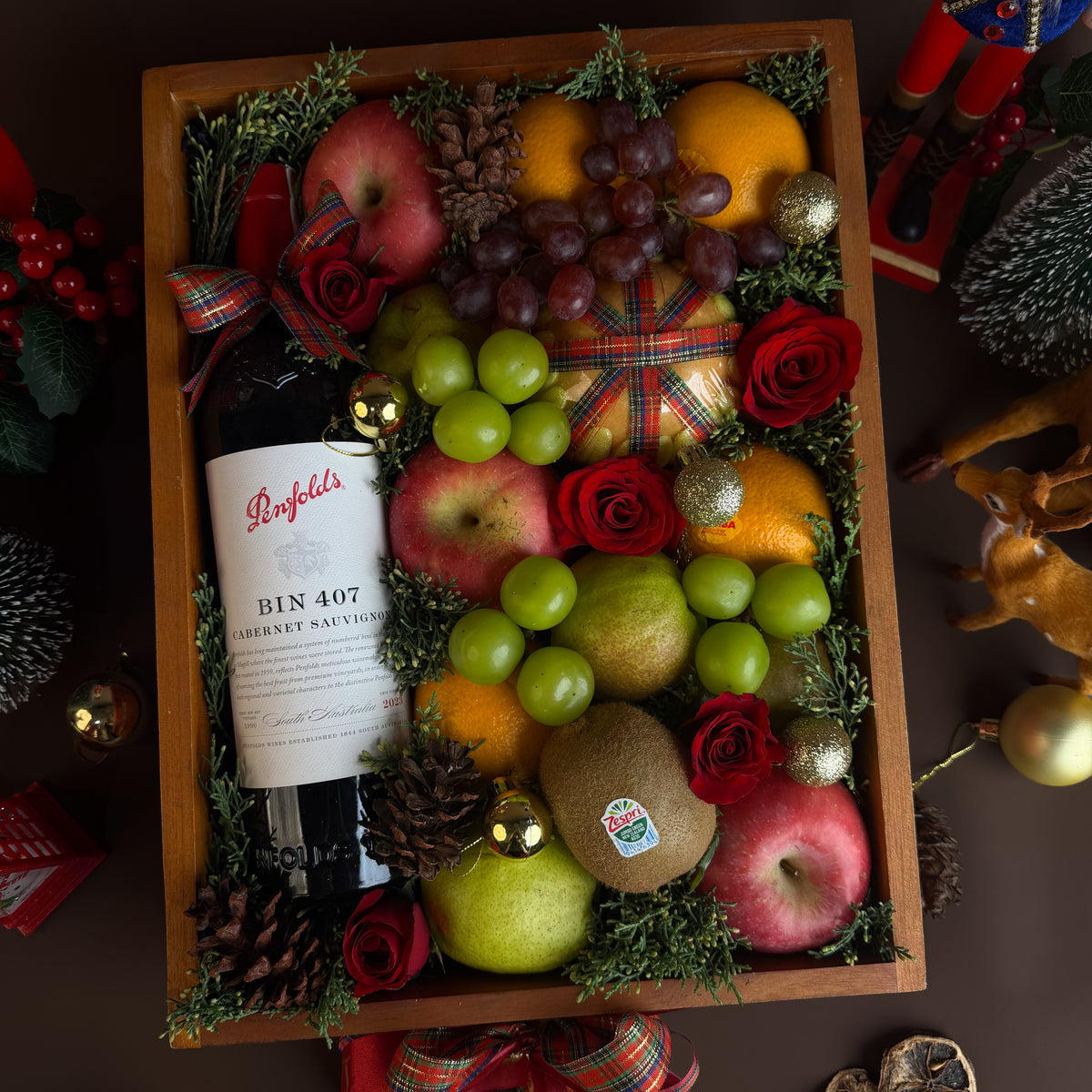 Penfolds Festive Fruit Wooden Box