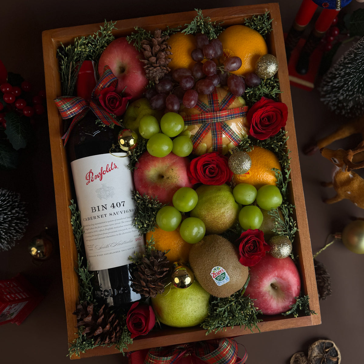 Penfolds Festive Fruit Wooden Box