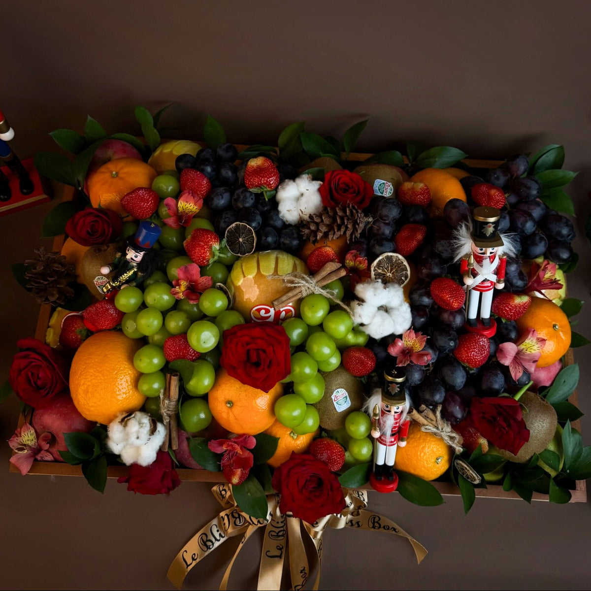Xtra Xmas Majestic Wooden Fruit Box
