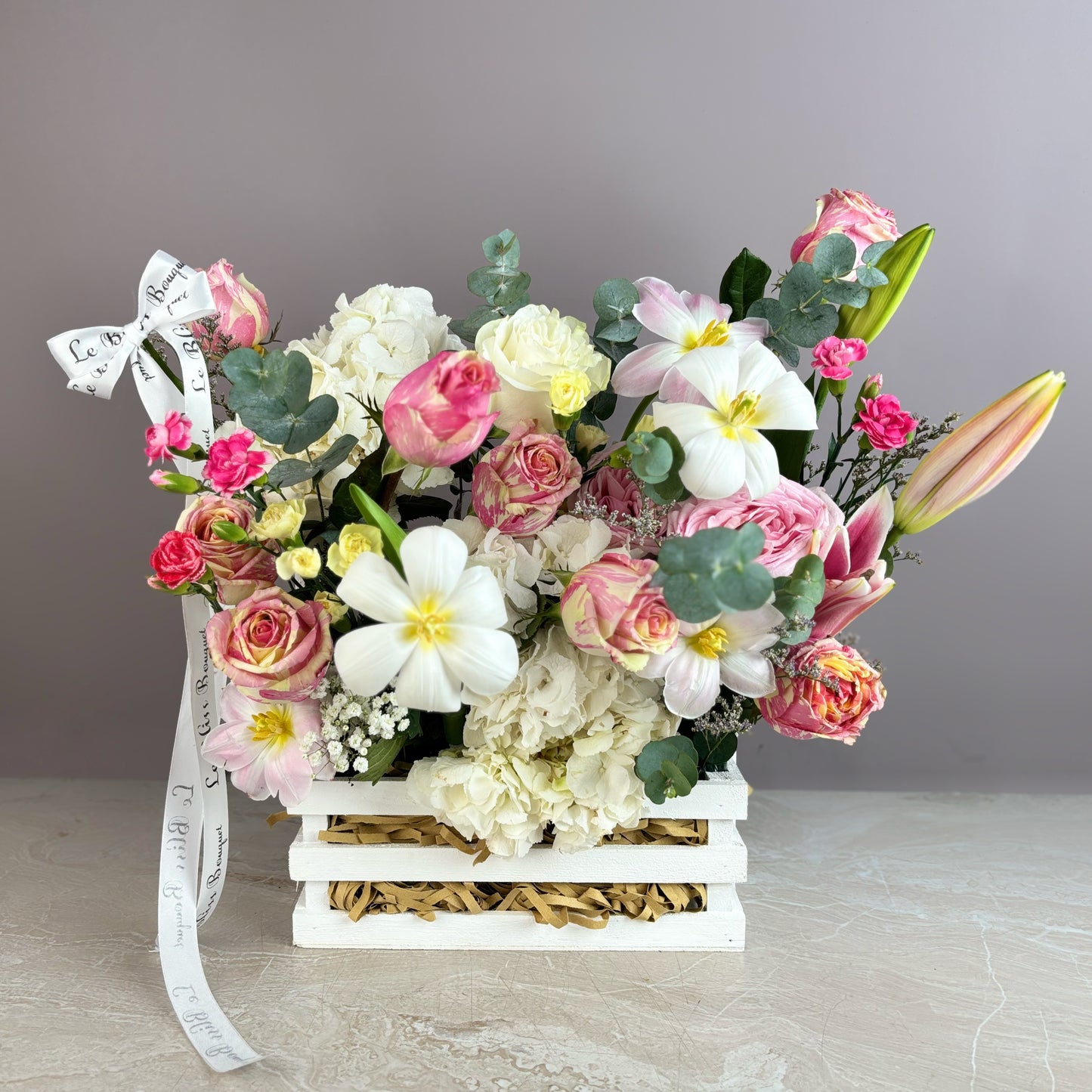 Soft Petal Garden Crate