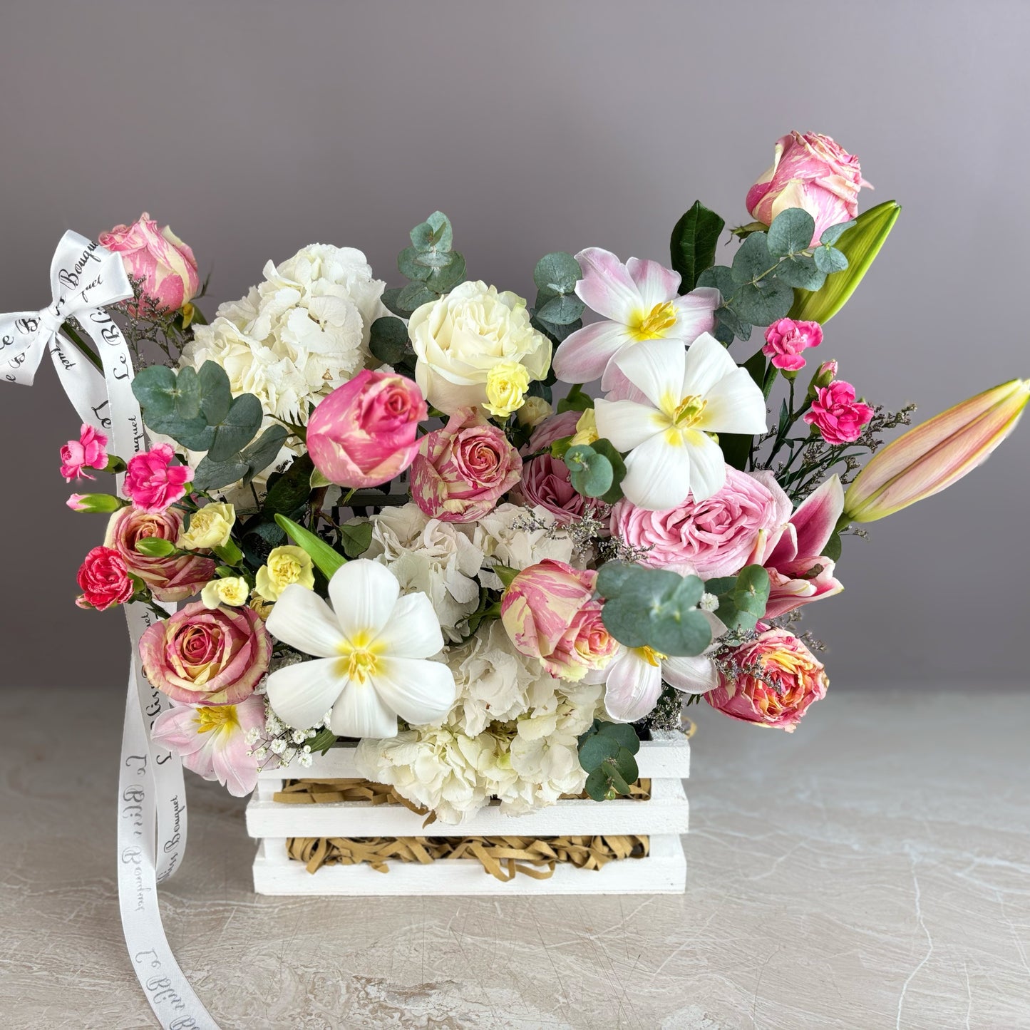 Soft Petal Garden Crate