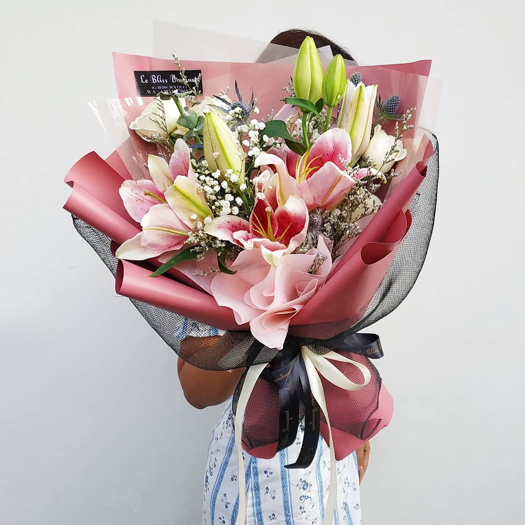 Lily bouquet by le bliss bouquet jakarta delivery