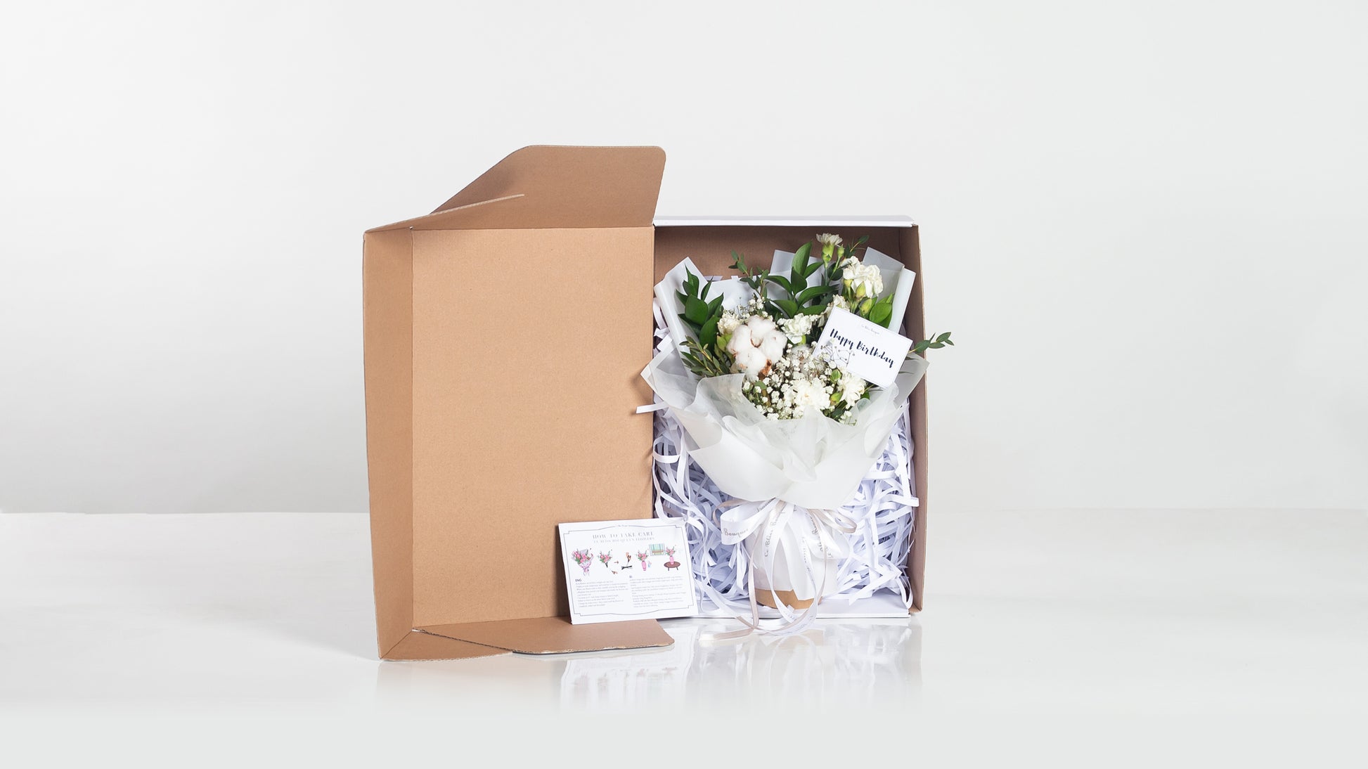 Smallie Nationwide White Cotton Bouquet - Le Bliss Bouquet