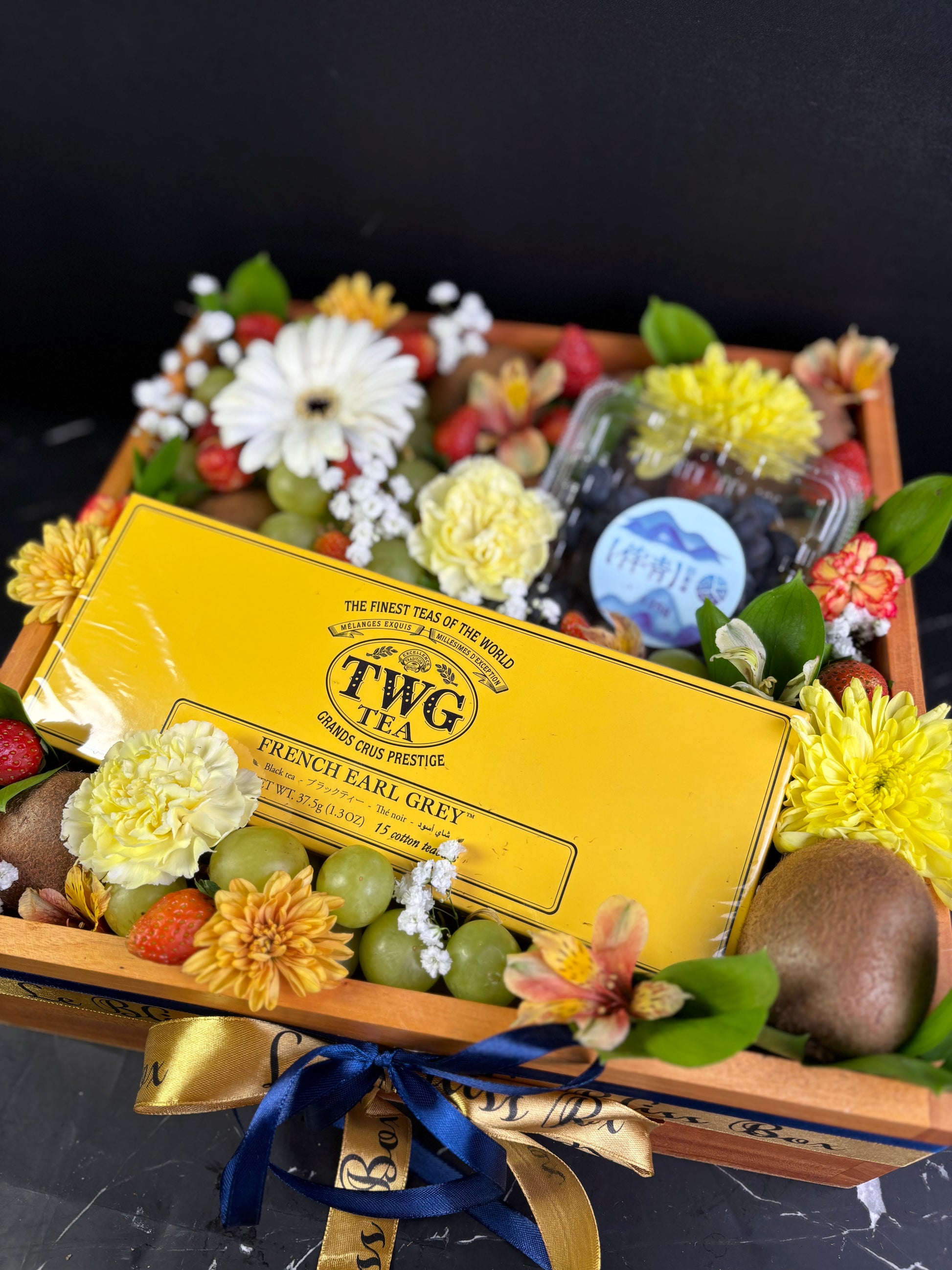 TWG Tea Fruit Hamper grapes berries flower by Le Bliss Box