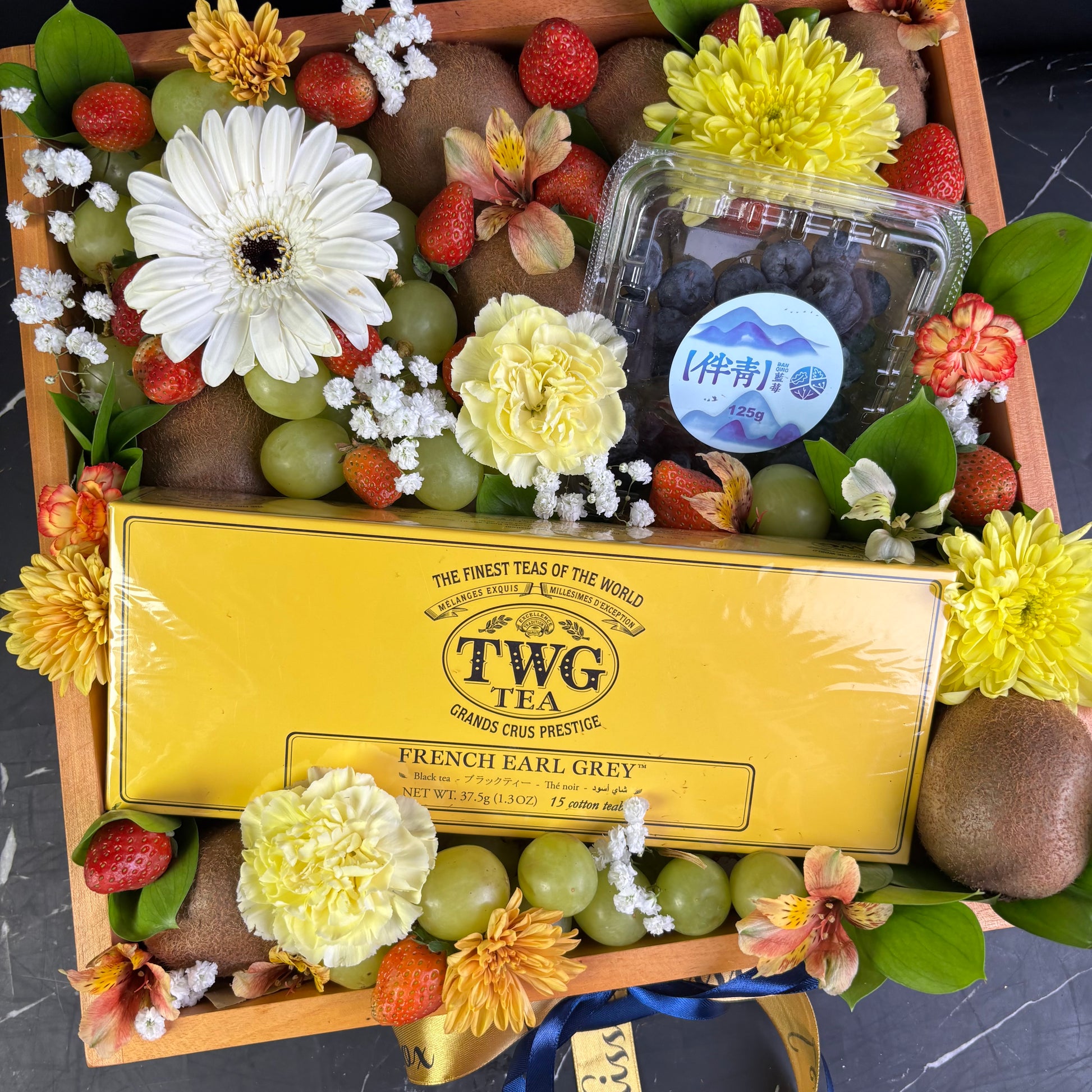 TWG Tea Hamper grapes berries flower by Le Bliss Box jakarta delivery