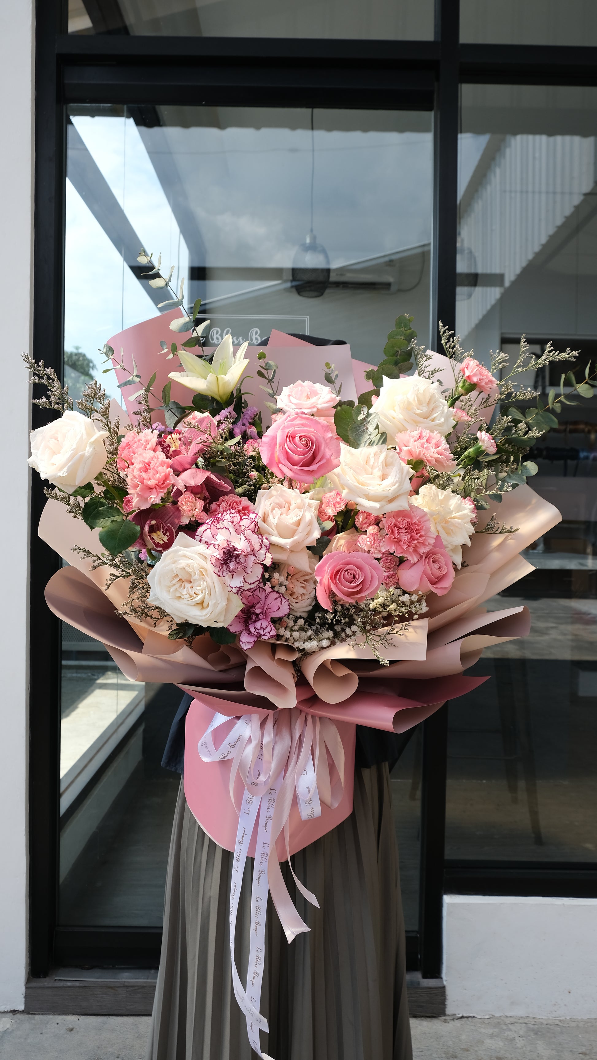 White O’Hara Hermosa Bouquet from Le Bliss Bouquet – florist Jakarta, Bintaro, and Tangerang