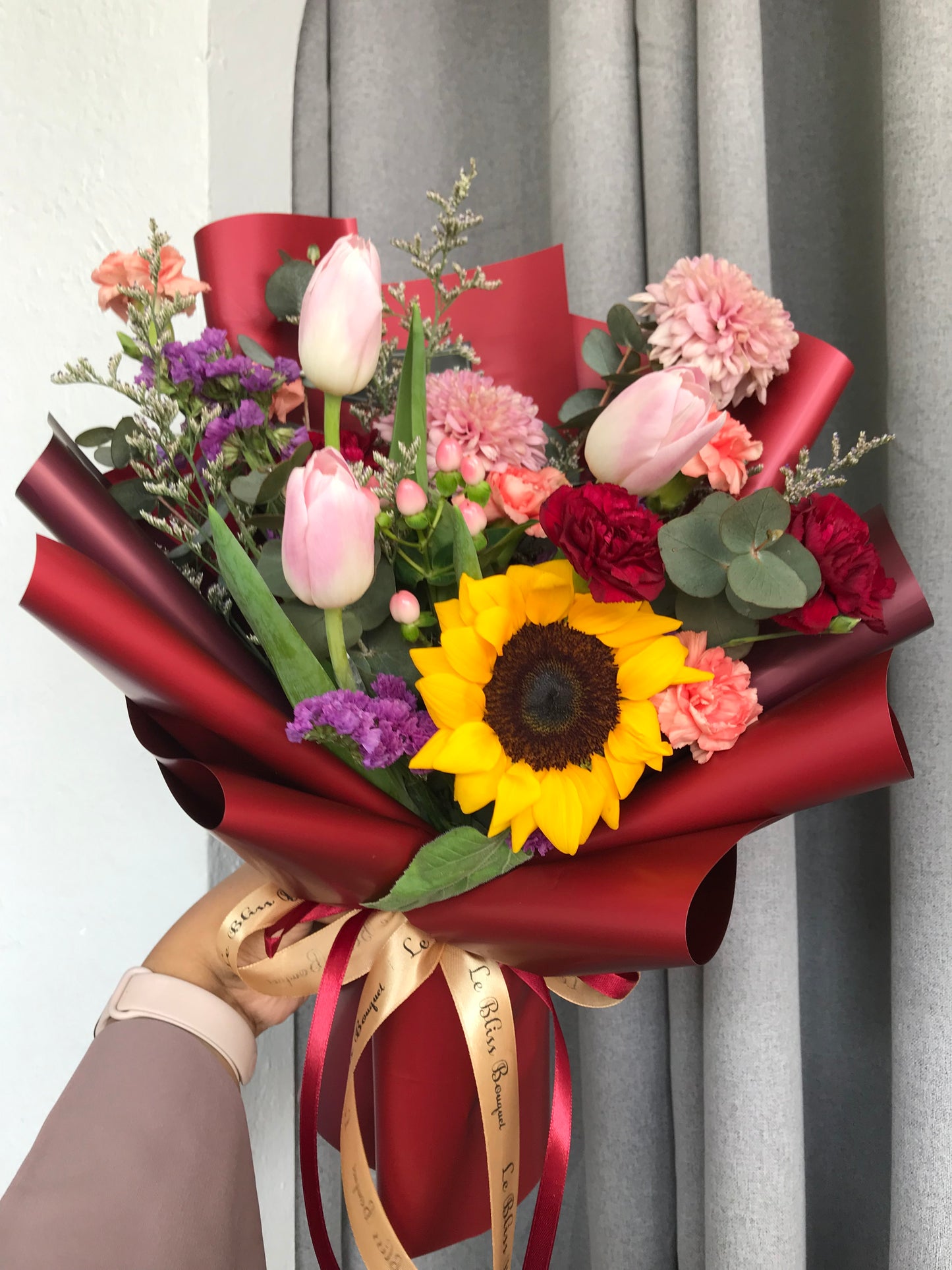 Sunflower Tulip Bouquet