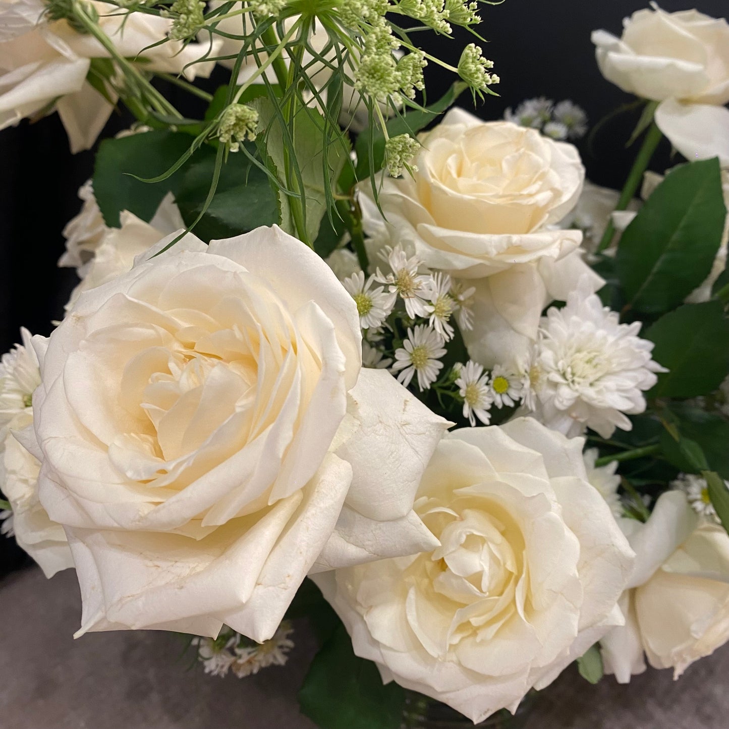 All White Theme Vase