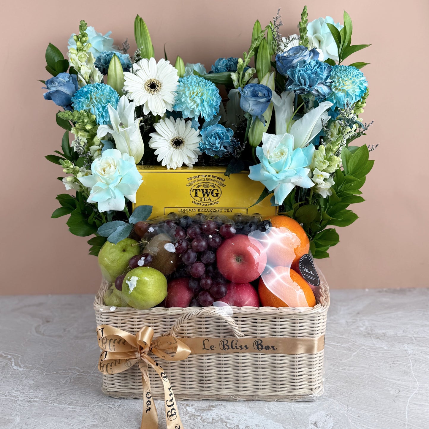 Blue TWG Tea Hamper Grand Fruit Parcel