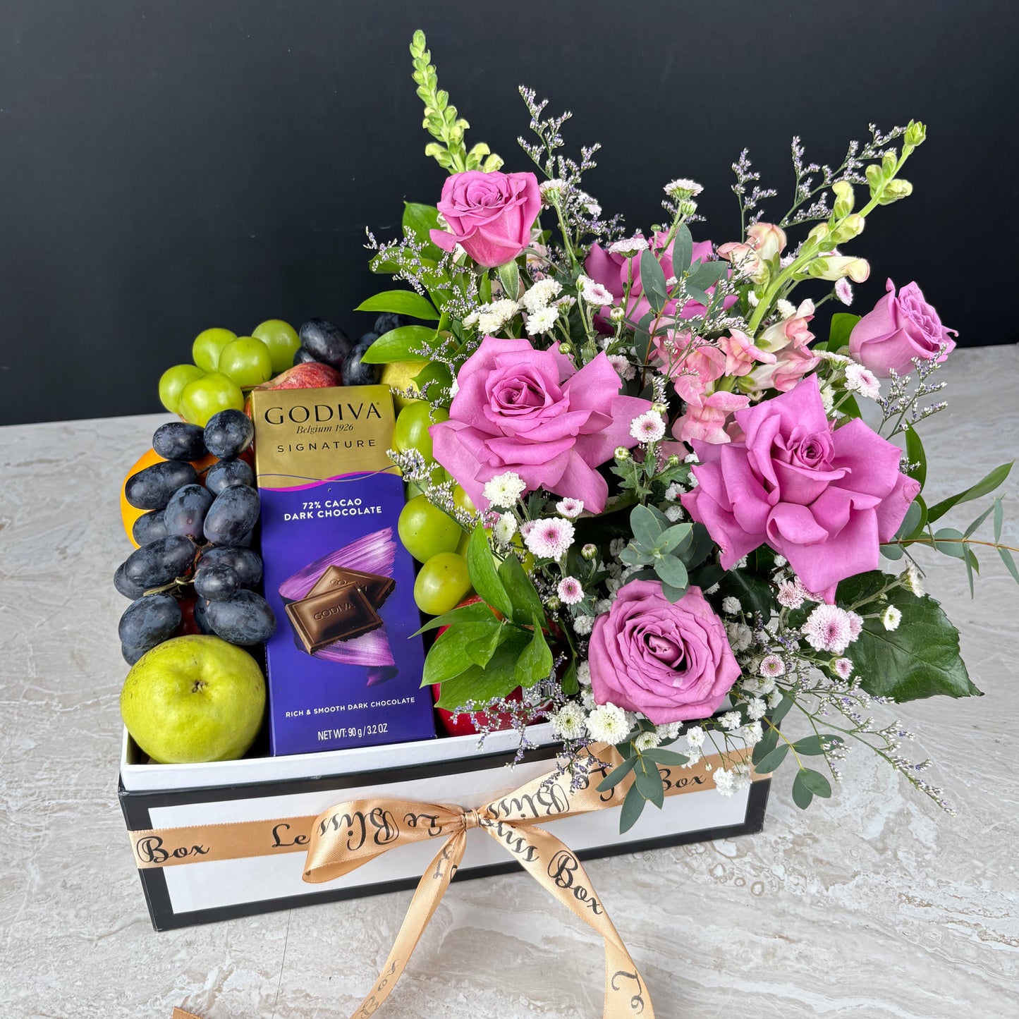 Godiva Lilac Blossom Fruit Box